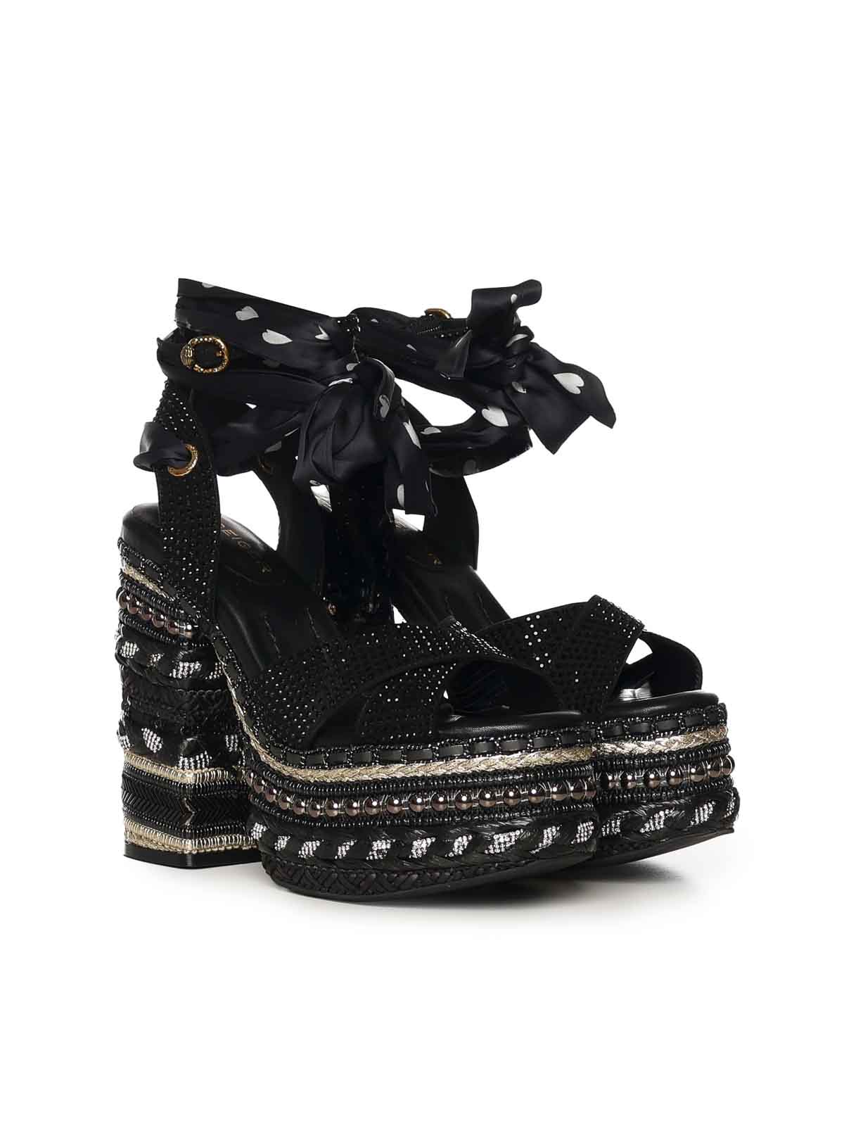 Chelsea Scarf Platform Sandals 4352405609BLACK (KURT GEIGER / サンダル ) | KURT GEIGER (カートガイガー)(1)