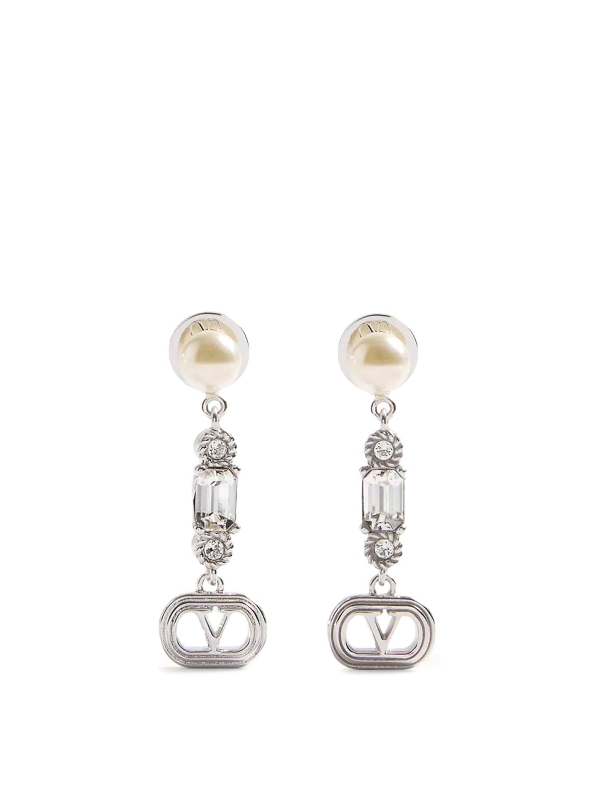Earrings In Pearls And Swarovski Crystals 7W2J0AI8WKDDFF (Valentino Garavani / ピアス・イヤリング ) | Valentino Garavani (ヴァレンティノ)