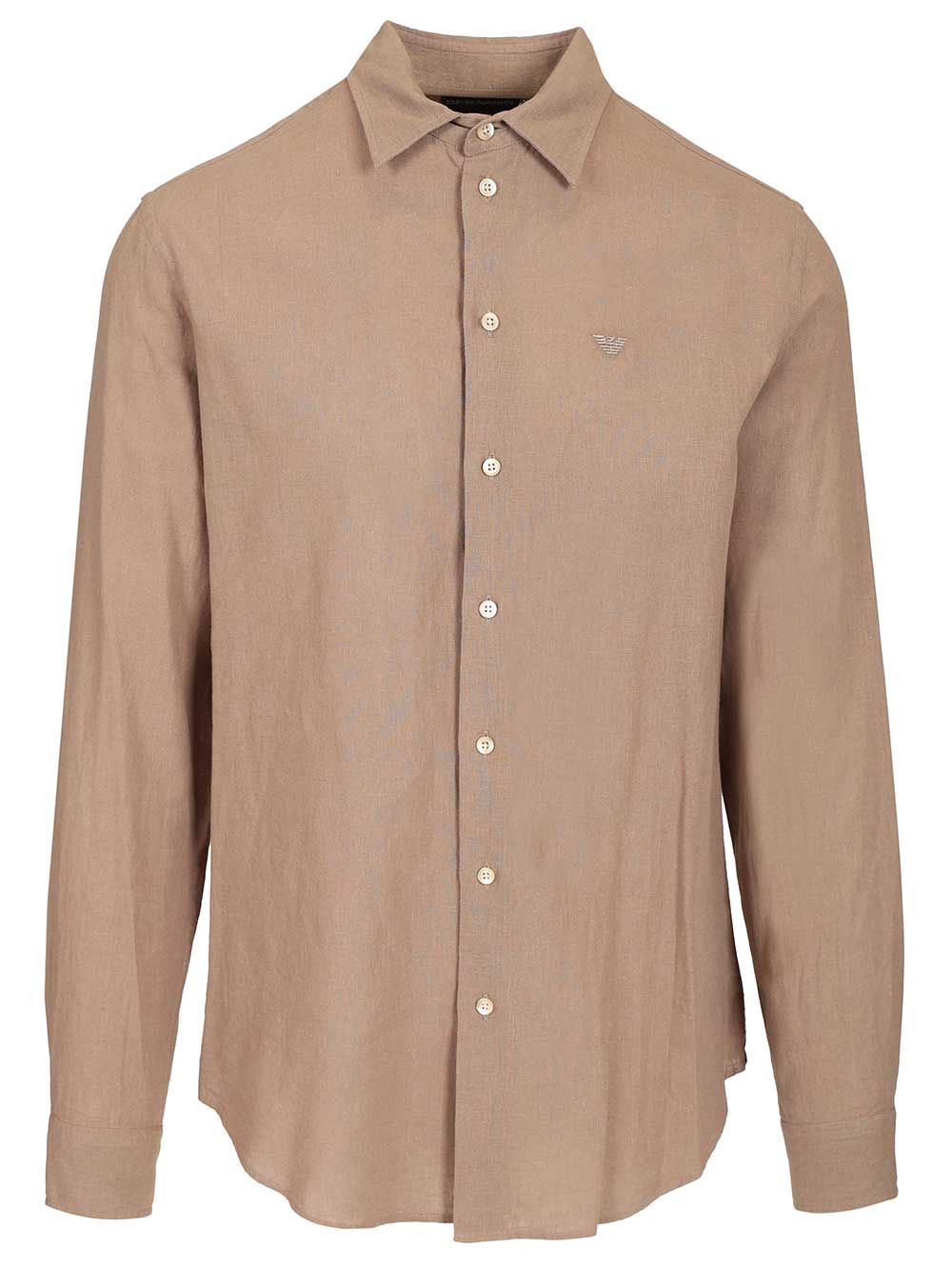 Linen and cotton shirt EM000099TE20550U6153 (EMPORIO ARMANI / シャツ・ブラウス ) | EMPORIO ARMANI (エンポリオ アルマーニ)