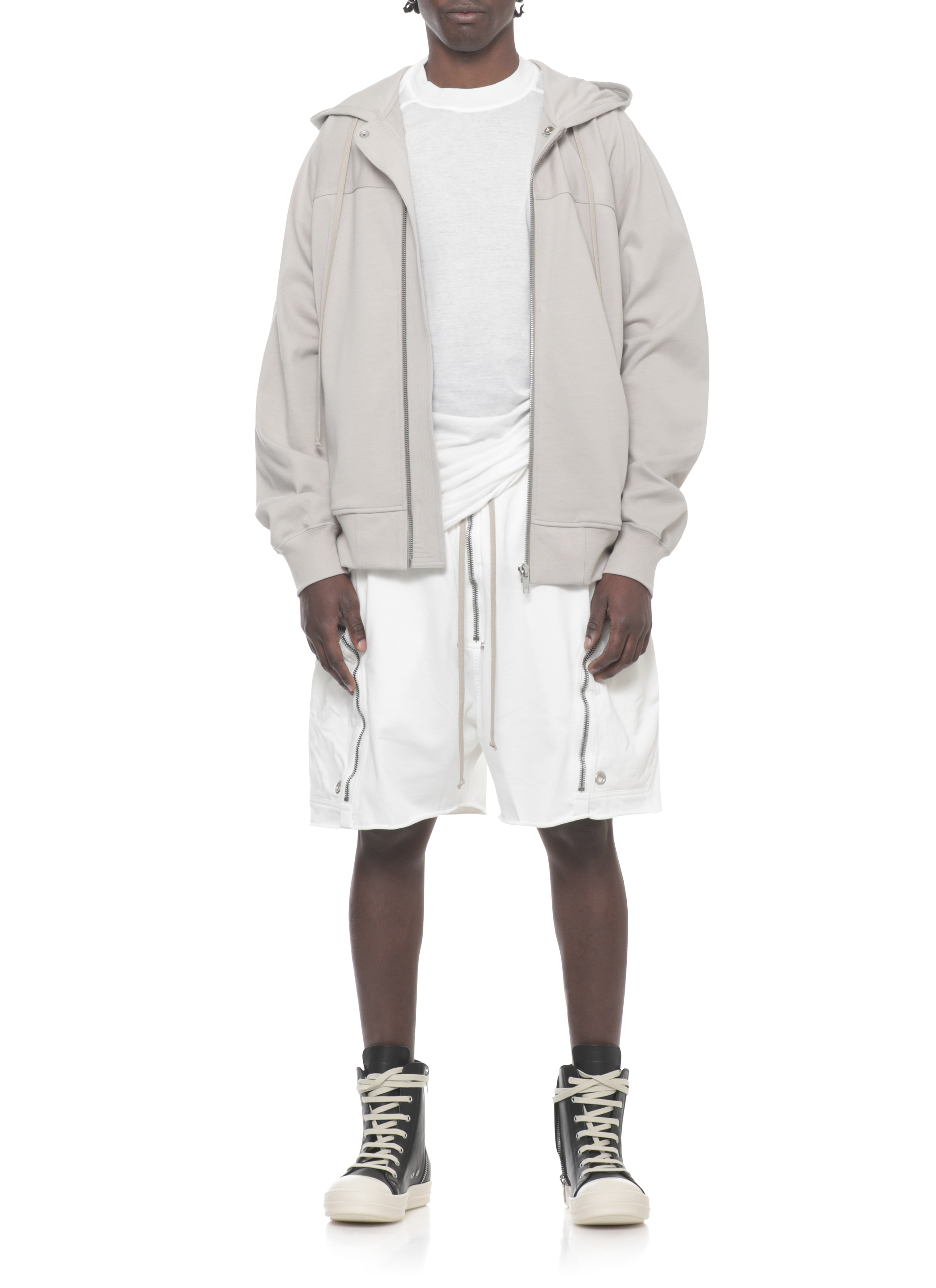 RICK OWENS DRKSHDW Shorts White DU01F4389RIG11 (Rick Owens DRKSHDW / ショートパンツ ) | Rick Owens DRKSHDW (リック オウエンス ダークシャドウ)(4)
