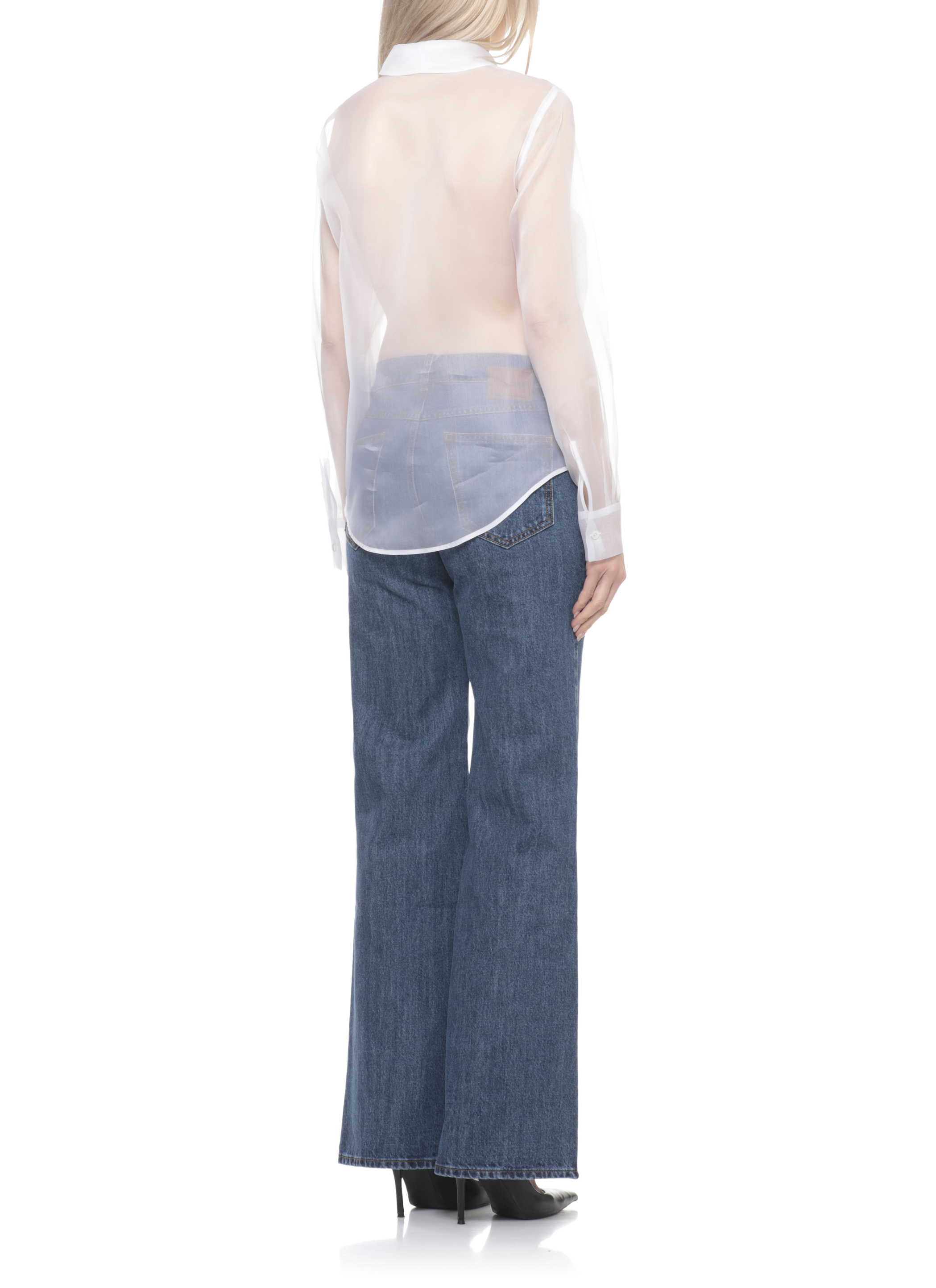 Parosh Shirts White D381286SHAKE001 (P.A.R.O.S.H. / シャツ・ブラウス ) | P.A.R.O.S.H. (パロッシュ)(2)