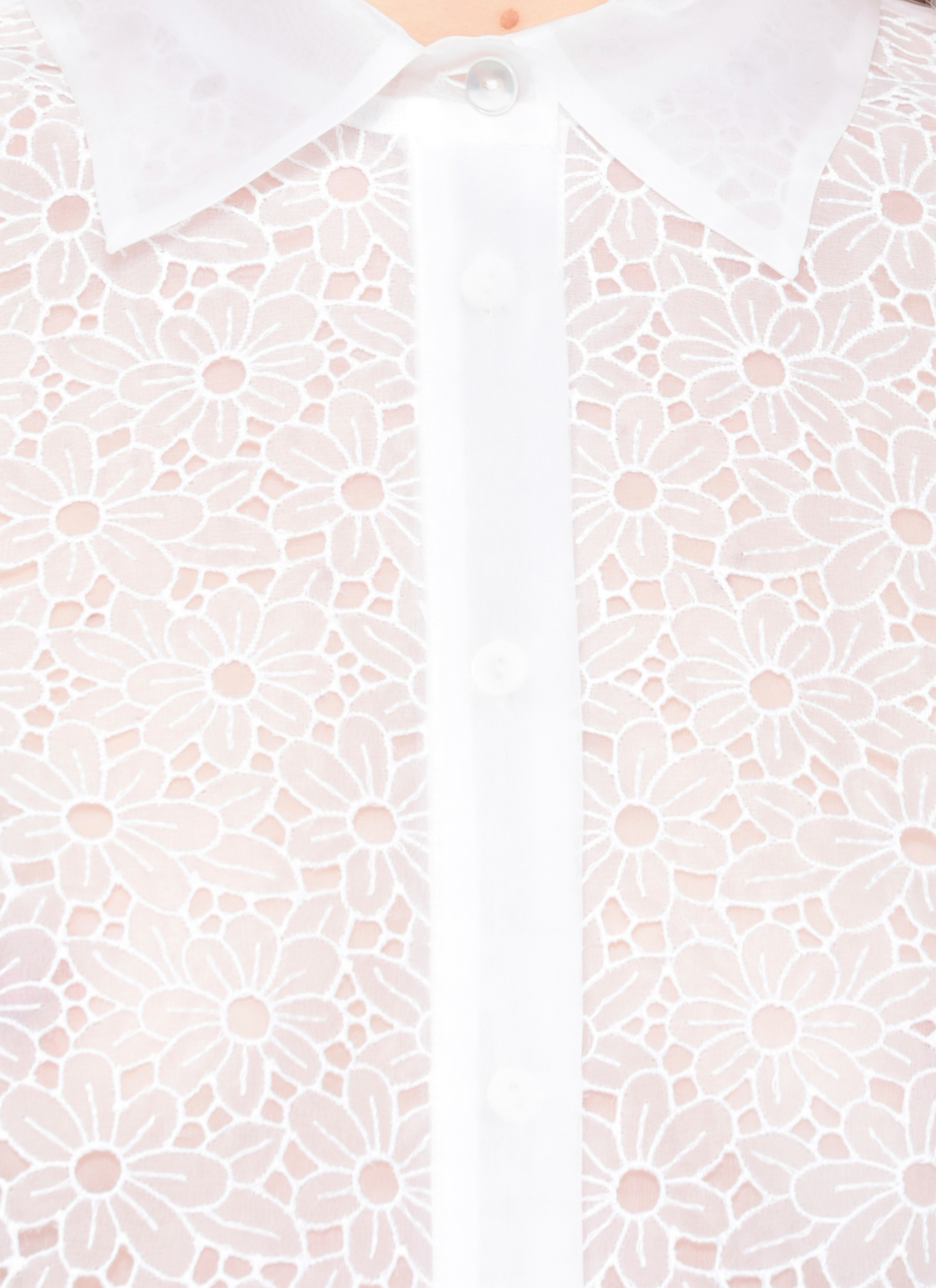 Parosh Shirts White D381286SHAKE001 (P.A.R.O.S.H. / シャツ・ブラウス ) | P.A.R.O.S.H. (パロッシュ)(3)