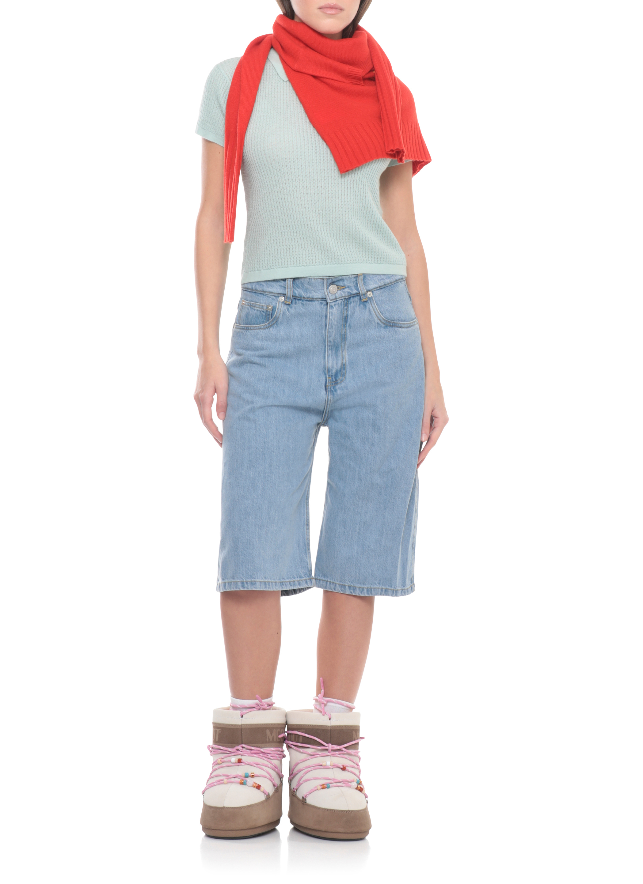 GUEST IN RESIDENCE T-shirts and Polos Green W10111WFSEA (GUEST IN RESIDENCE / ポロシャツ ) | GUEST IN RESIDENCE (ゲスト イン レジデンス)(4)