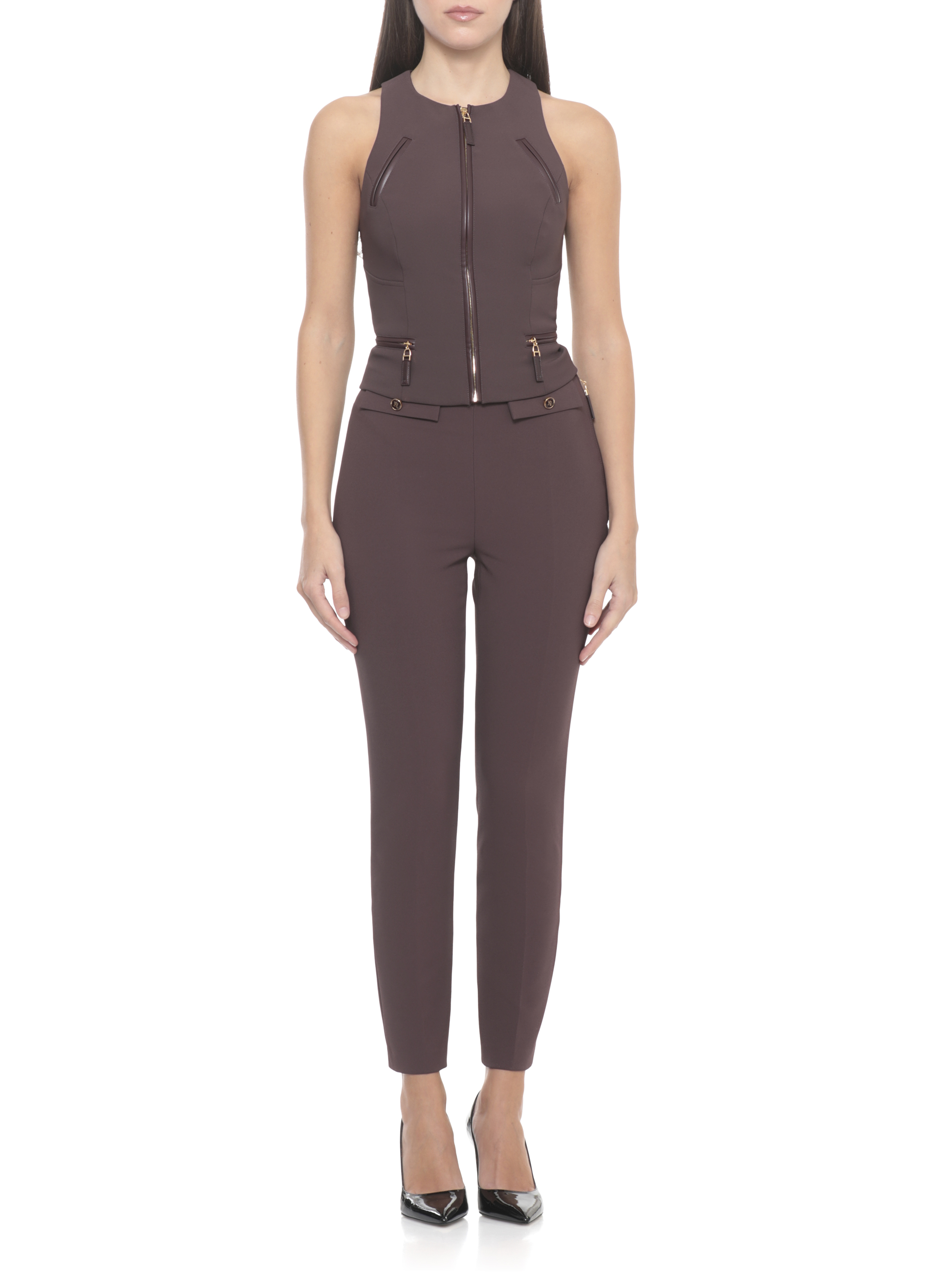 Elisabetta Franchi Top Bordeaux TO03756E2EA4 (Elisabetta Franchi / タンクトップ・キャミソール ) | Elisabetta Franchi (エリザベッタ フランキ)(2)