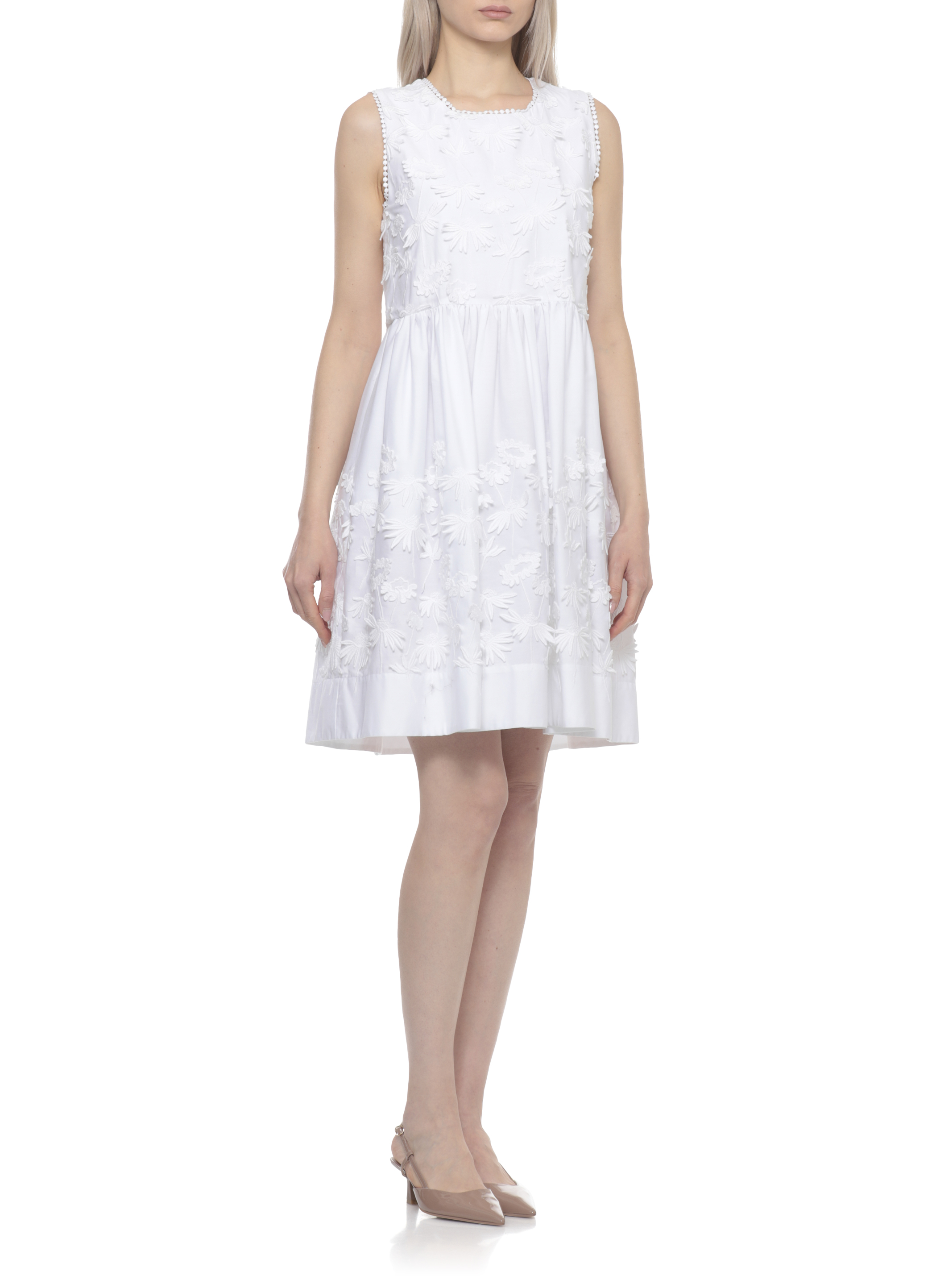 Parosh Dresses White D726161CUBO26801 (P.A.R.O.S.H. / ワンピース・ドレス・オールインワン ) | P.A.R.O.S.H. (パロッシュ)(4)