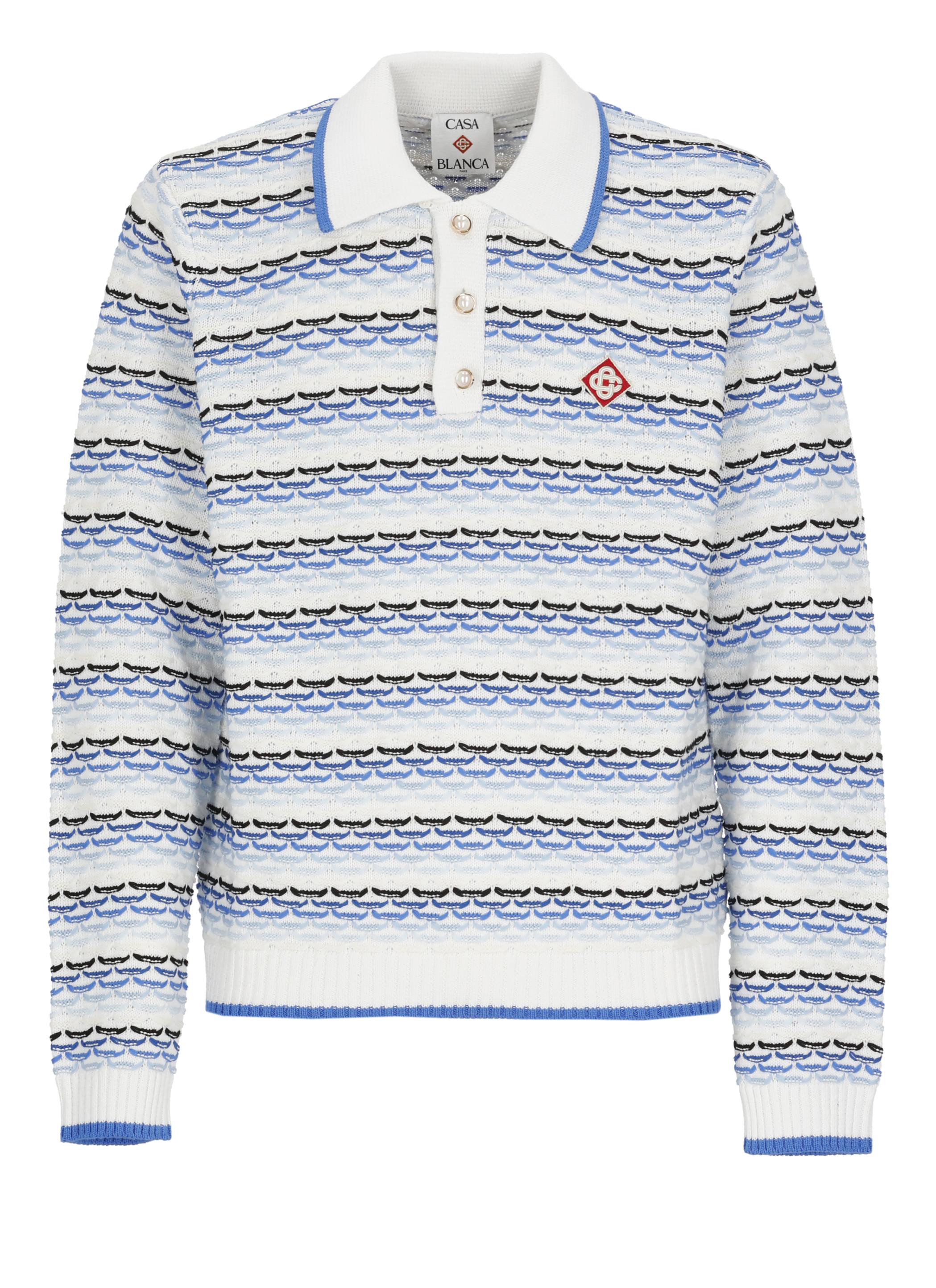 Casablanca T-shirts and Polos White MSP26KW133401COTTON (Casablanca / ニット・セーター・カーディガン ) | Casablanca (カサブランカ)