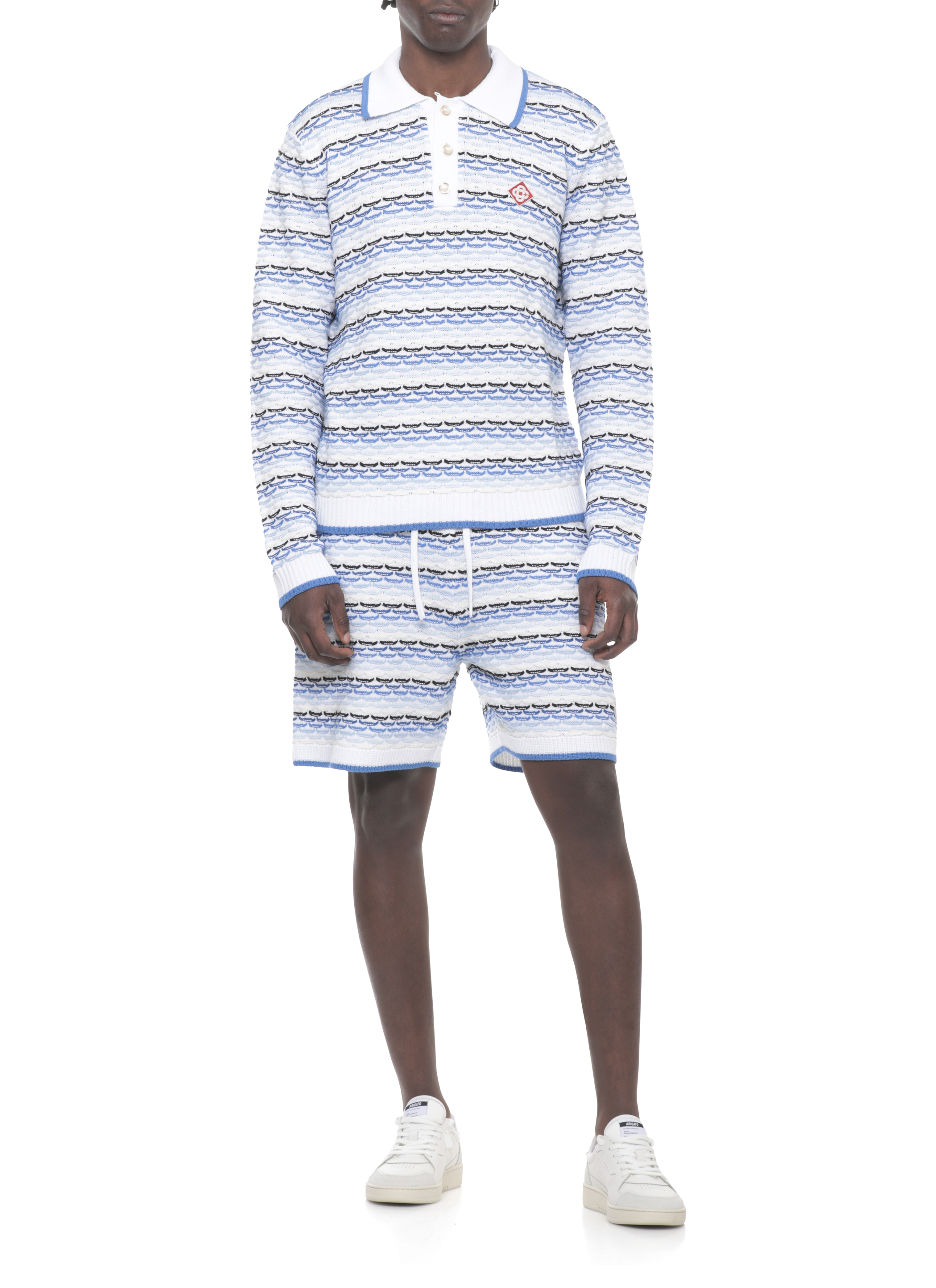 Casablanca T-shirts and Polos White MSP26KW133401COTTON (Casablanca / ニット・セーター・カーディガン ) | Casablanca (カサブランカ)(1)