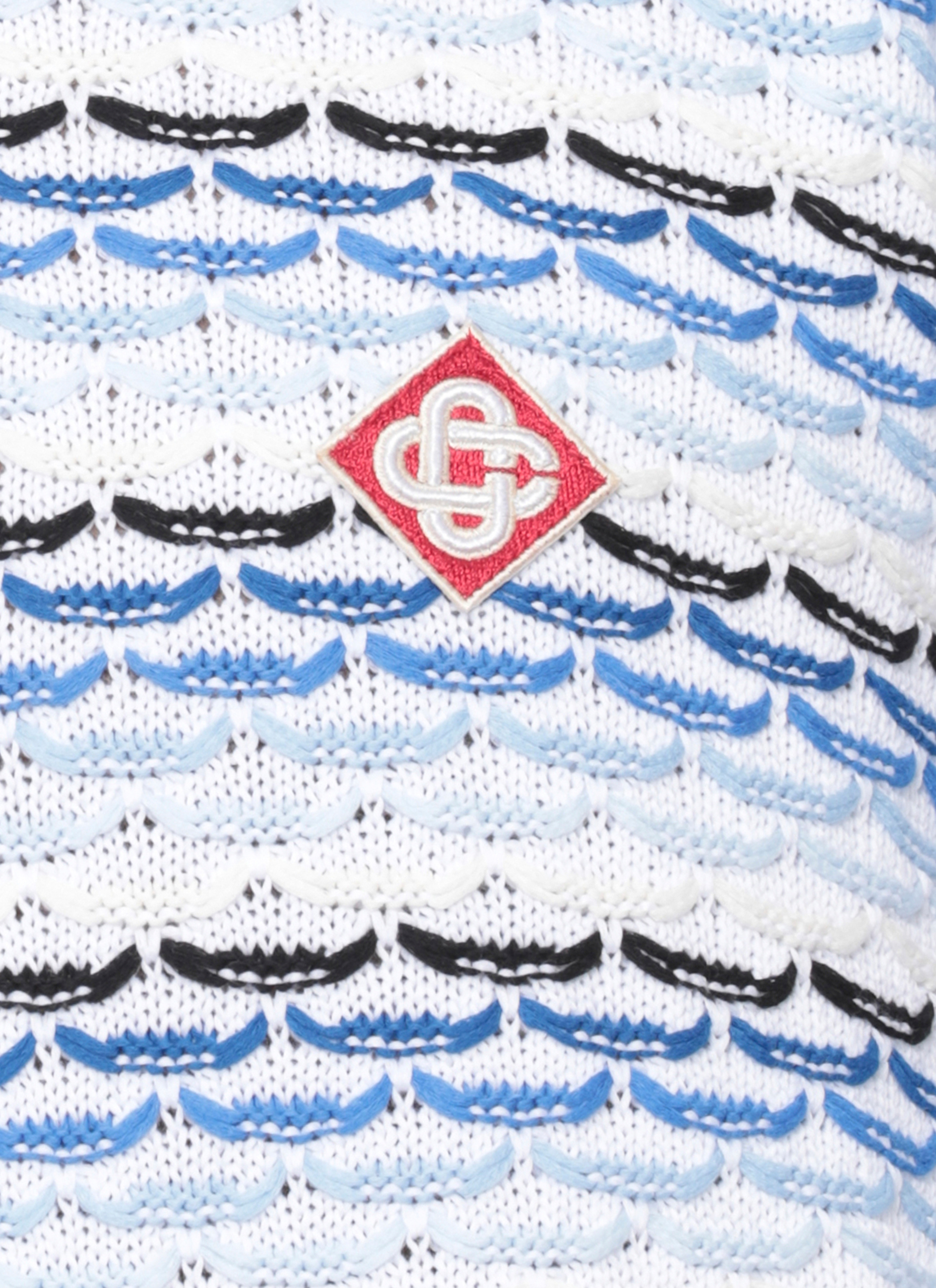 Casablanca T-shirts and Polos White MSP26KW133401COTTON (Casablanca / ニット・セーター・カーディガン ) | Casablanca (カサブランカ)(4)