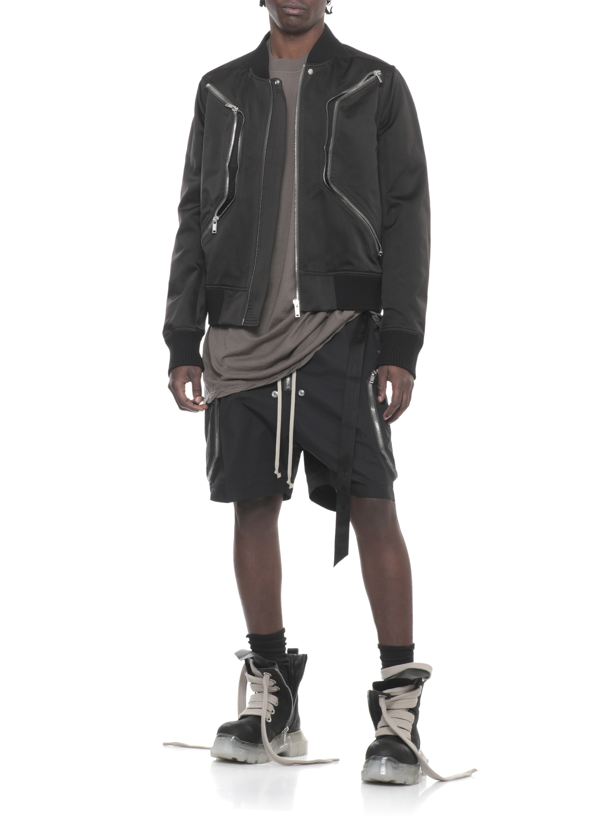 RICK OWENS DRKSHDW T-shirts and Polos Green DU01F4259BH34 (Rick Owens DRKSHDW / Tシャツ・カットソー ) | Rick Owens DRKSHDW (リック オウエンス ダークシャドウ)(4)