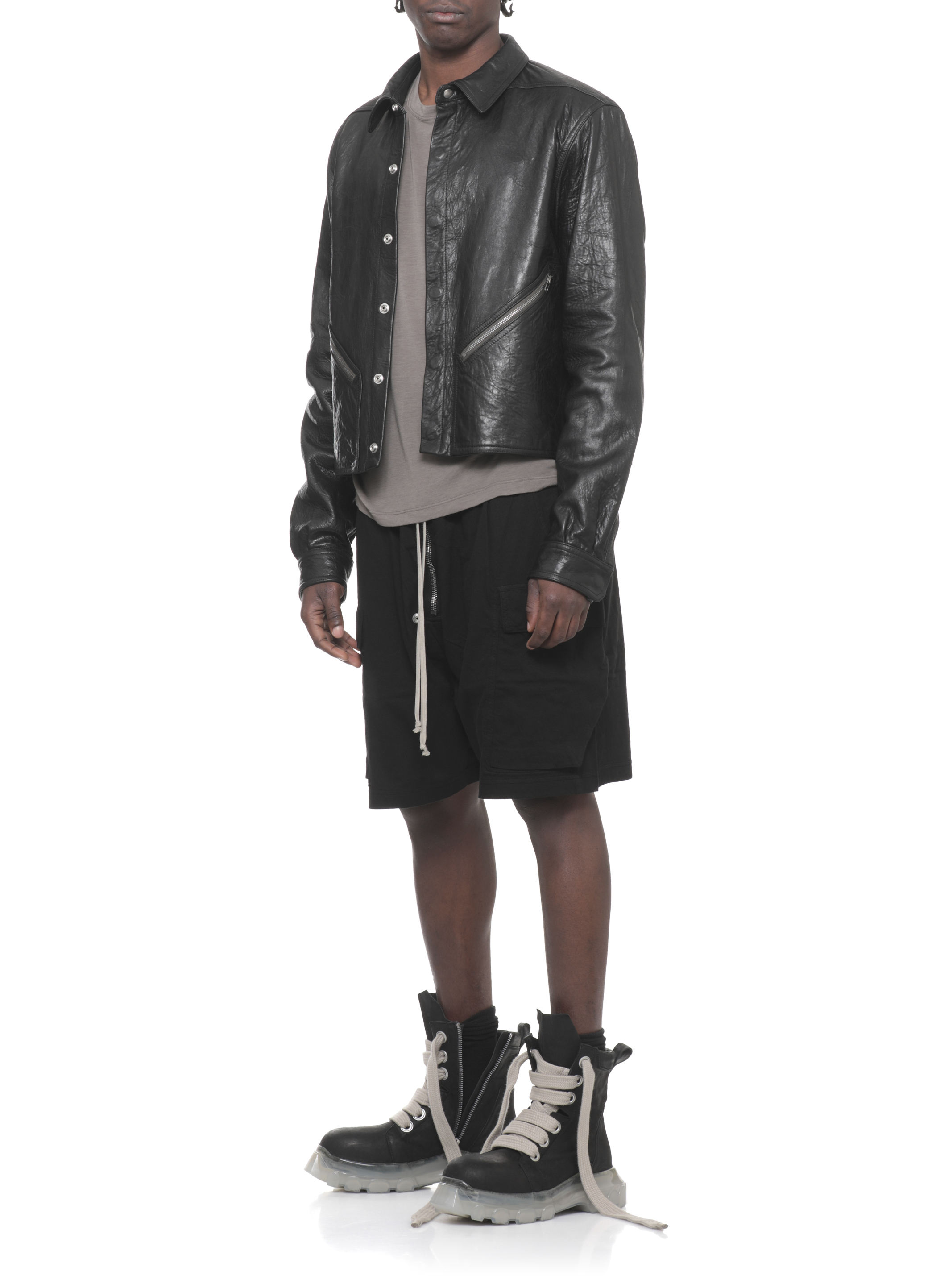 Rick Owens T-shirts and Polos Grey RU01F2265JS34 (Rick Owens / Tシャツ・カットソー ) | Rick Owens (リック オウエンス)(1)