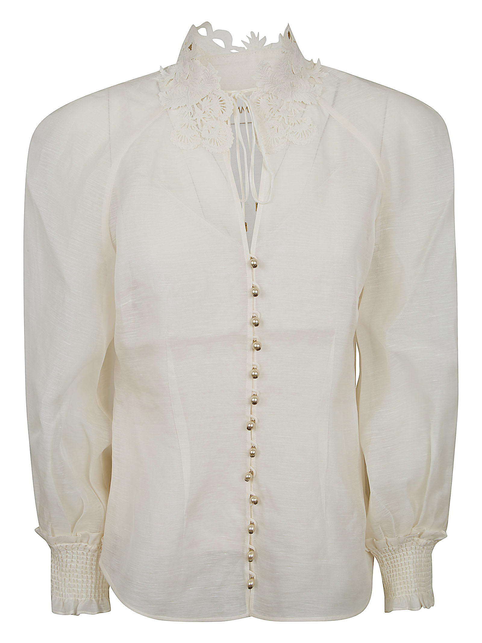 Rebellion Collared Blouse 7121TC261CRM (ZIMMERMANN / シャツ・ブラウス ) | ZIMMERMANN (ジマーマン)