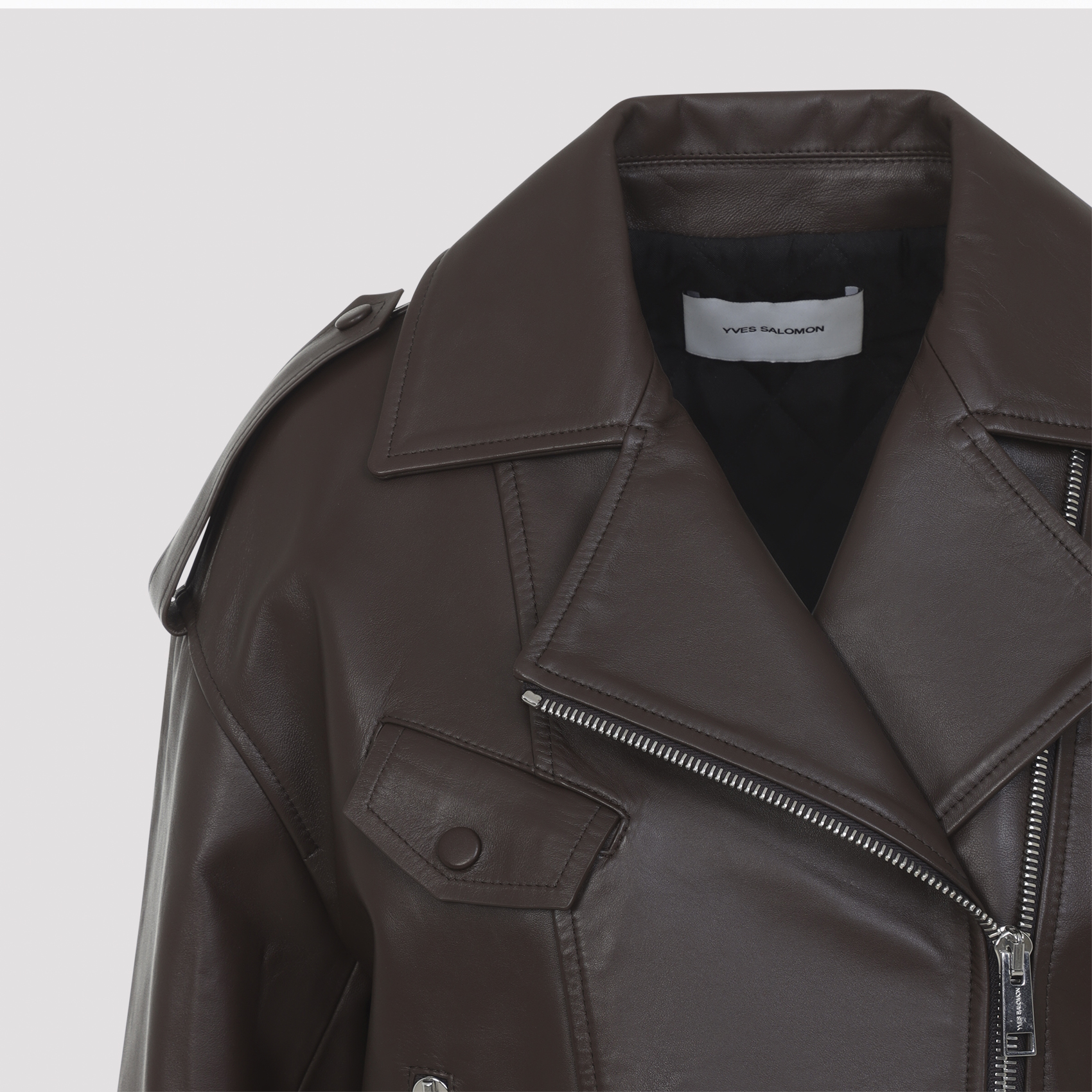26E26WYV21050AGANA2296 (YVES SALOMON / レザー&ファージャケット・コート ) | YVES SALOMON (イヴ サロモン)(4)