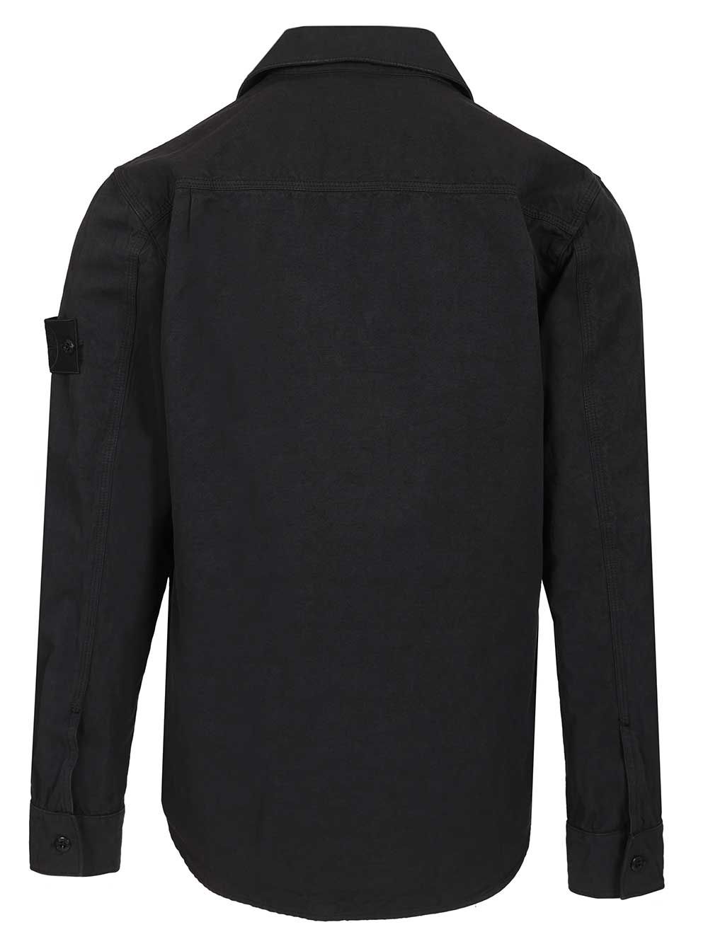 GHOST SHIRTS COTTON LINEN CANVAS, GARMENT DYED_S.I.GHOST 1200012S0F36V0020 (STONE ISLAND / シャツ・ブラウス ) | STONE ISLAND (ストーンアイランド)(1)