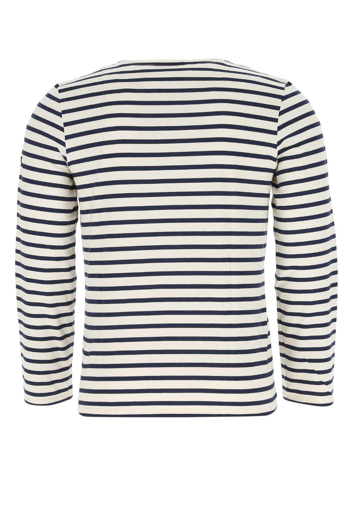 Embroidered cotton Minquiers Modern t-shirt 9858ECRUMARINE (SAINT JAMES / Tシャツ・カットソー ) | SAINT JAMES (セントジェームス)(1)