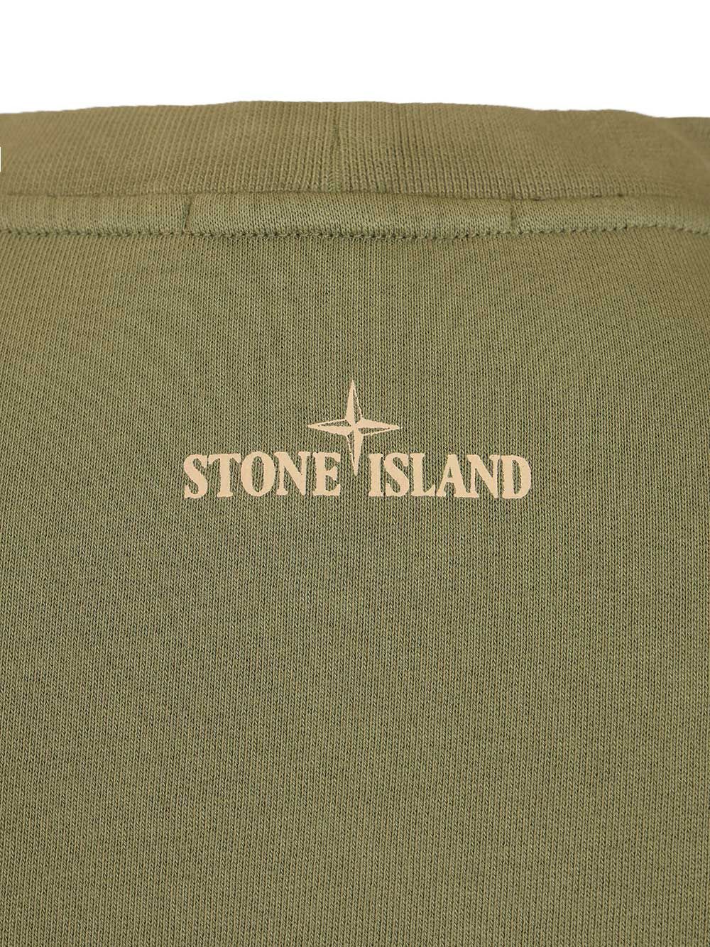 SS T-SHIRT ORGANIC COTTON JERSEY, 'OUTLINE COMPASS' PRINT, GARMENT DYED 6100003S0291V005G (STONE ISLAND / スウェット・フーディー ) | STONE ISLAND (ストーンアイランド)(3)