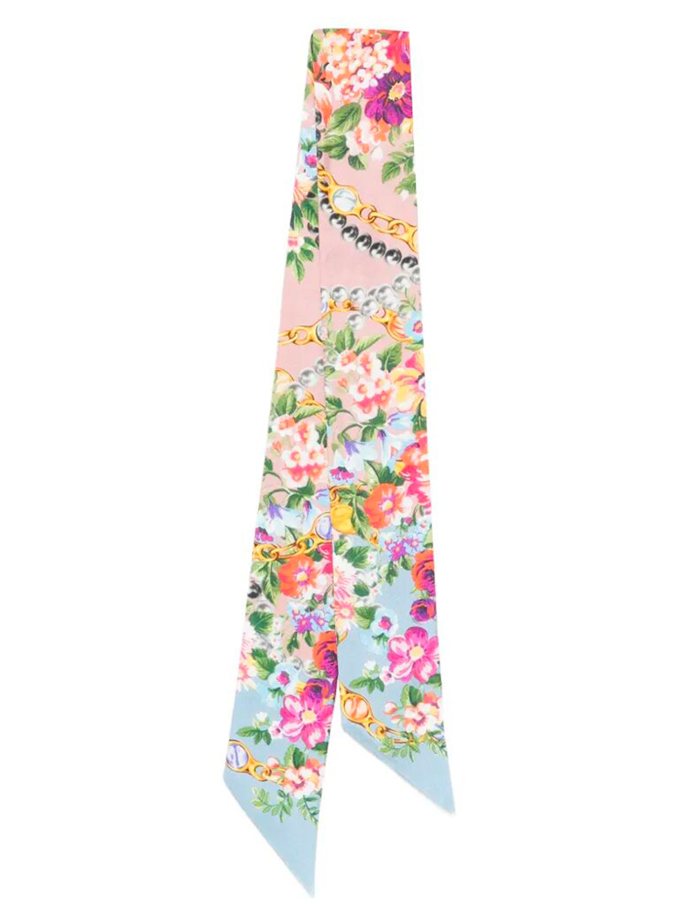 FLORAL PRINT BANDEAU IN SILK FS215AGDDLGHF5XK (Dolce & Gabbana / スカーフ・マフラー ) | Dolce & Gabbana (ドルチェガッバーナ)