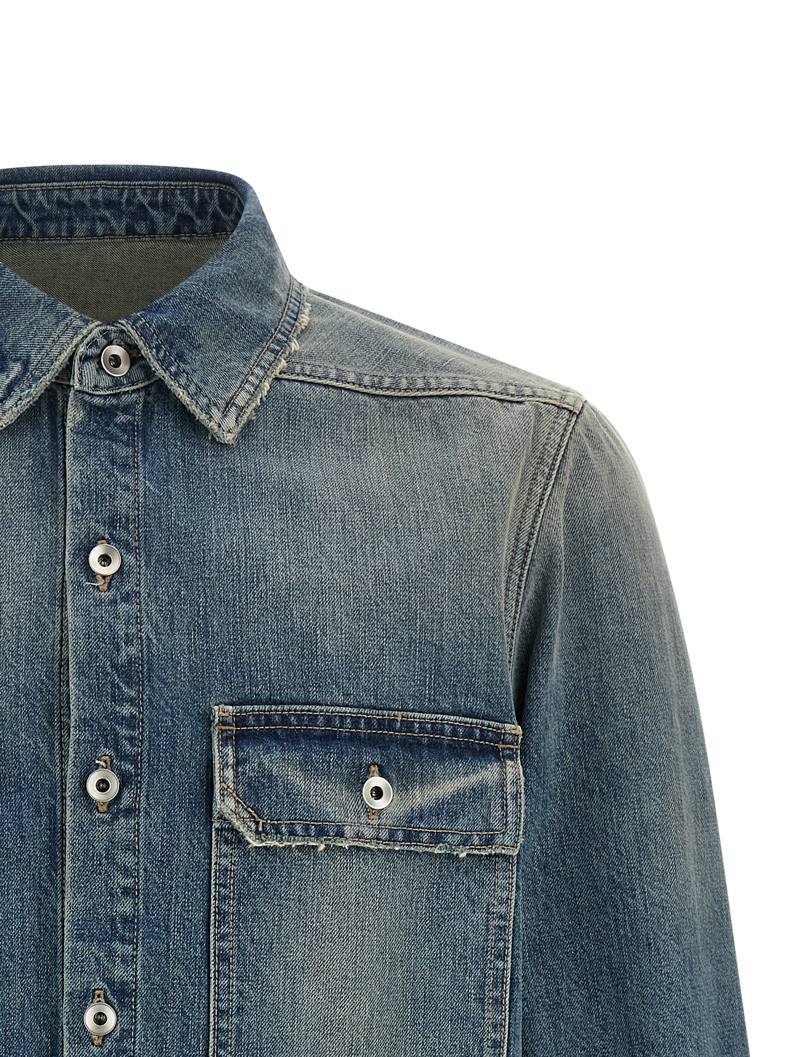 'Outershirt' jacket DU01F4755DWB06 (Rick Owens DRKSHDW / シャツ・ブラウス ) | Rick Owens DRKSHDW (リック オウエンス ダークシャドウ)(2)