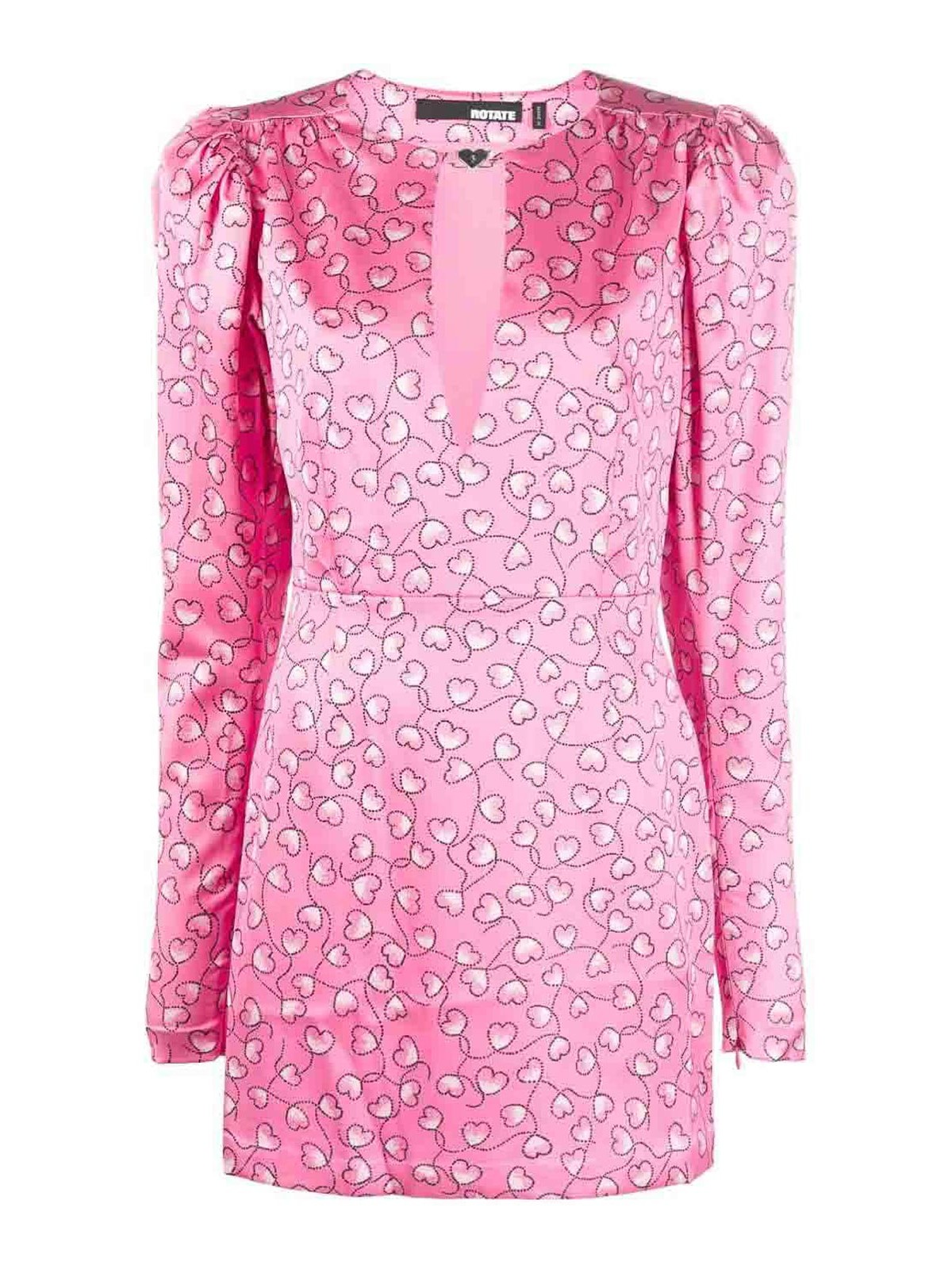 Silky Woven Mini Cutout Dress 100E15 (ROTATE / ワンピース・ドレス・オールインワン ) | ROTATE (ロテート)