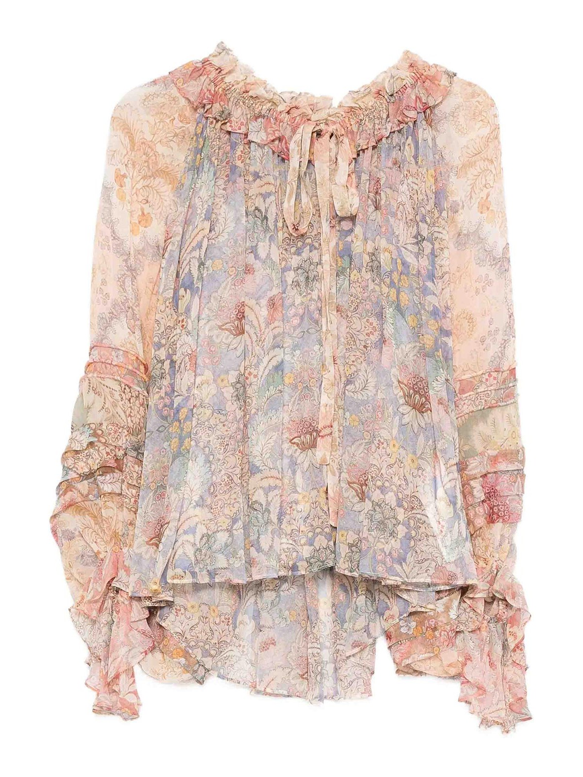 Rebellion Corded Blouse 7237TC261SPLIFLO (ZIMMERMANN / シャツ・ブラウス ) | ZIMMERMANN (ジマーマン)