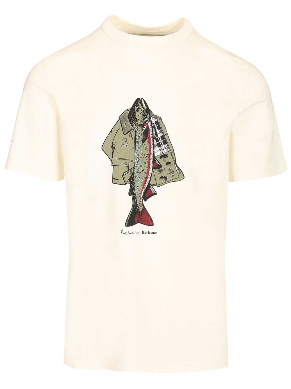 Tshirt Fish Can MTS1612MTSWH32 (Barbour / Tシャツ・カットソー ) | Barbour (バブアー)