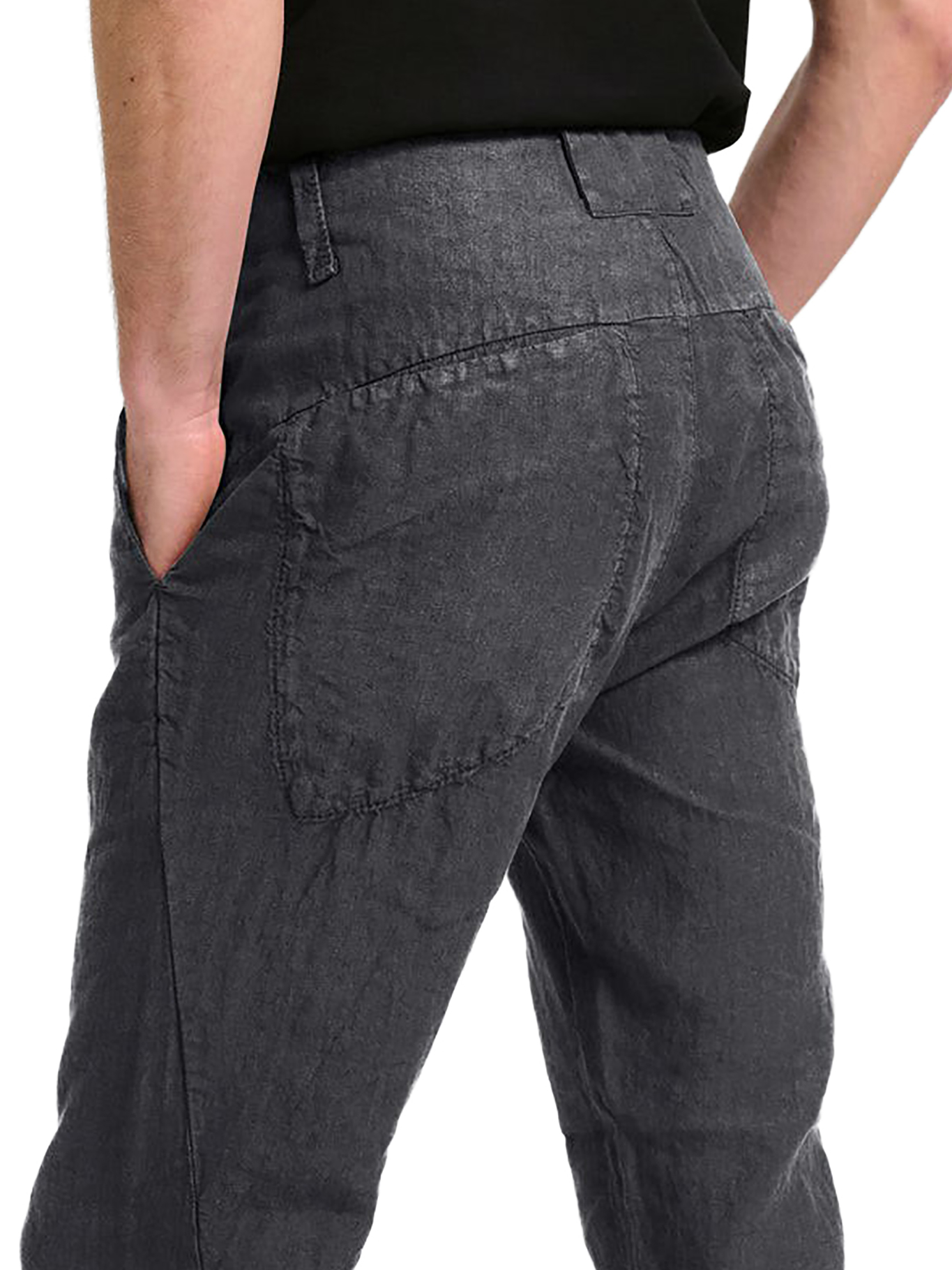 REGULAR-FIT LINEN TROUSERS CFUTRCD130U12 (TRANSIT / パンツ ) | TRANSIT (トランジット)(4)