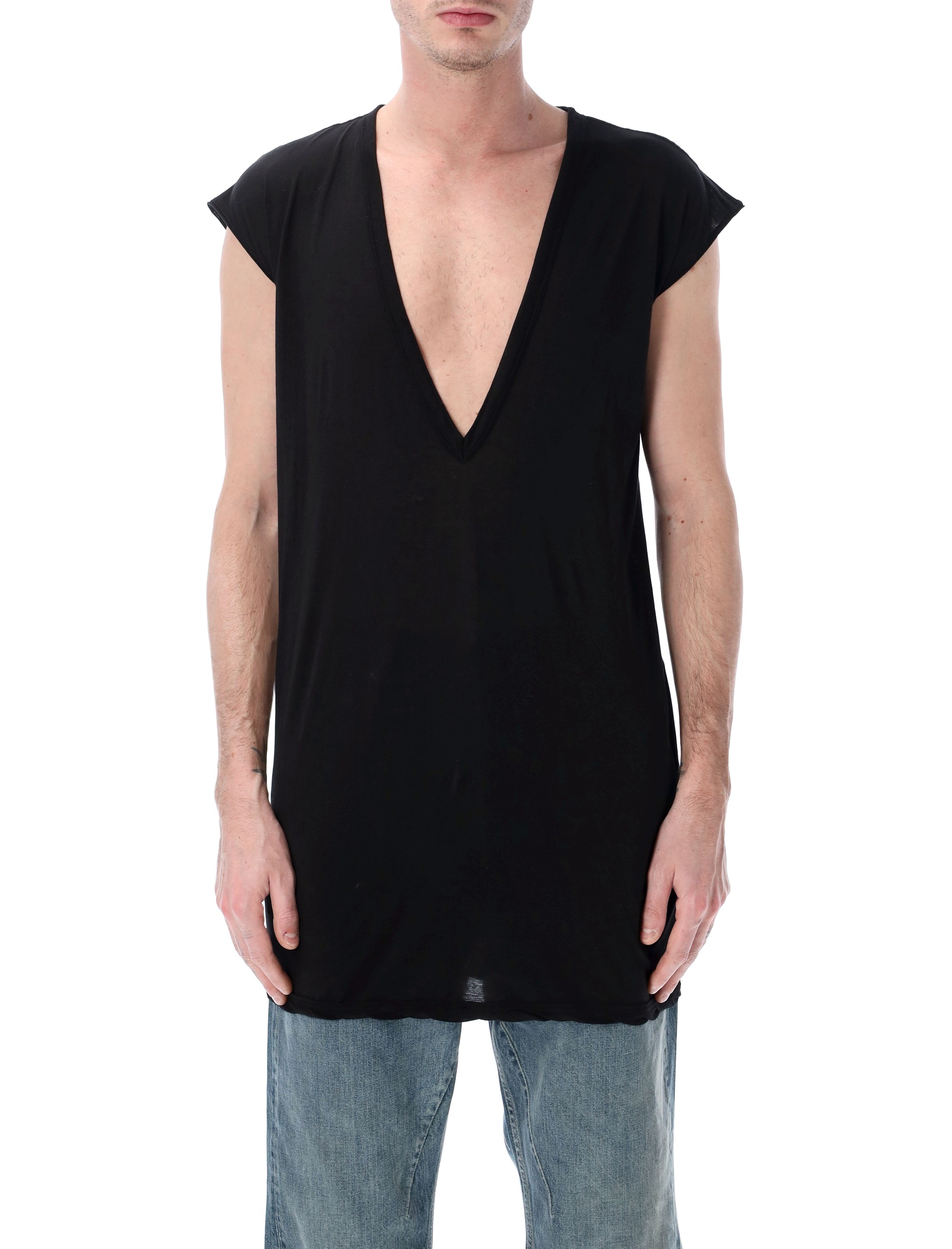 RICK OWENS DRKSHDW T-shirts and Polos Black DU01F4157BH09 (Rick Owens DRKSHDW / Tシャツ・カットソー ) | Rick Owens DRKSHDW (リック オウエンス ダークシャドウ)