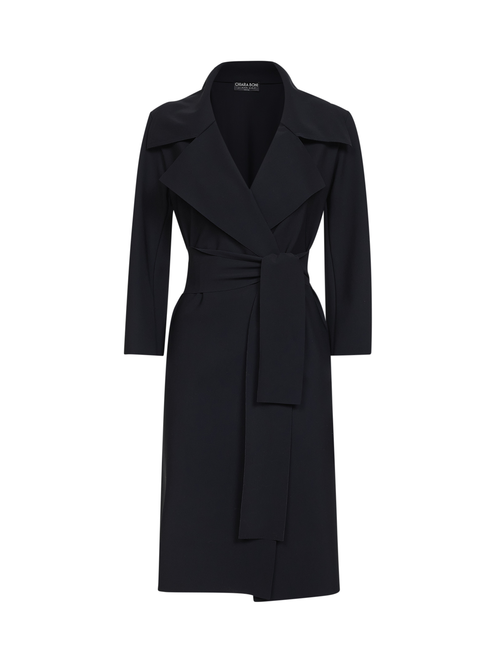 Chiara Boni La Petite Robe Coats Black CASAVE19IB37 (CHIARA BONI La Petite Robe / コート ) | CHIARA BONI La Petite Robe (キアラ ボーニ ラ プチ ローブ))