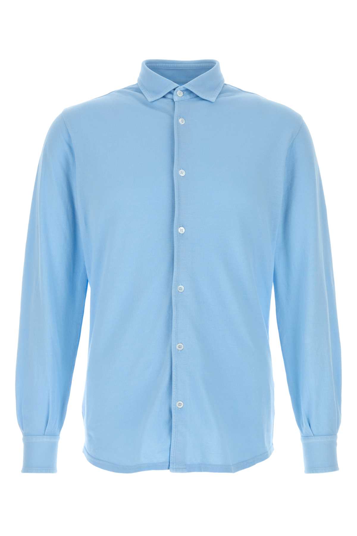 Light-blue piquet shirt TUF131219 (FEDELI / シャツ・ブラウス ) | FEDELI (フェデリ)
