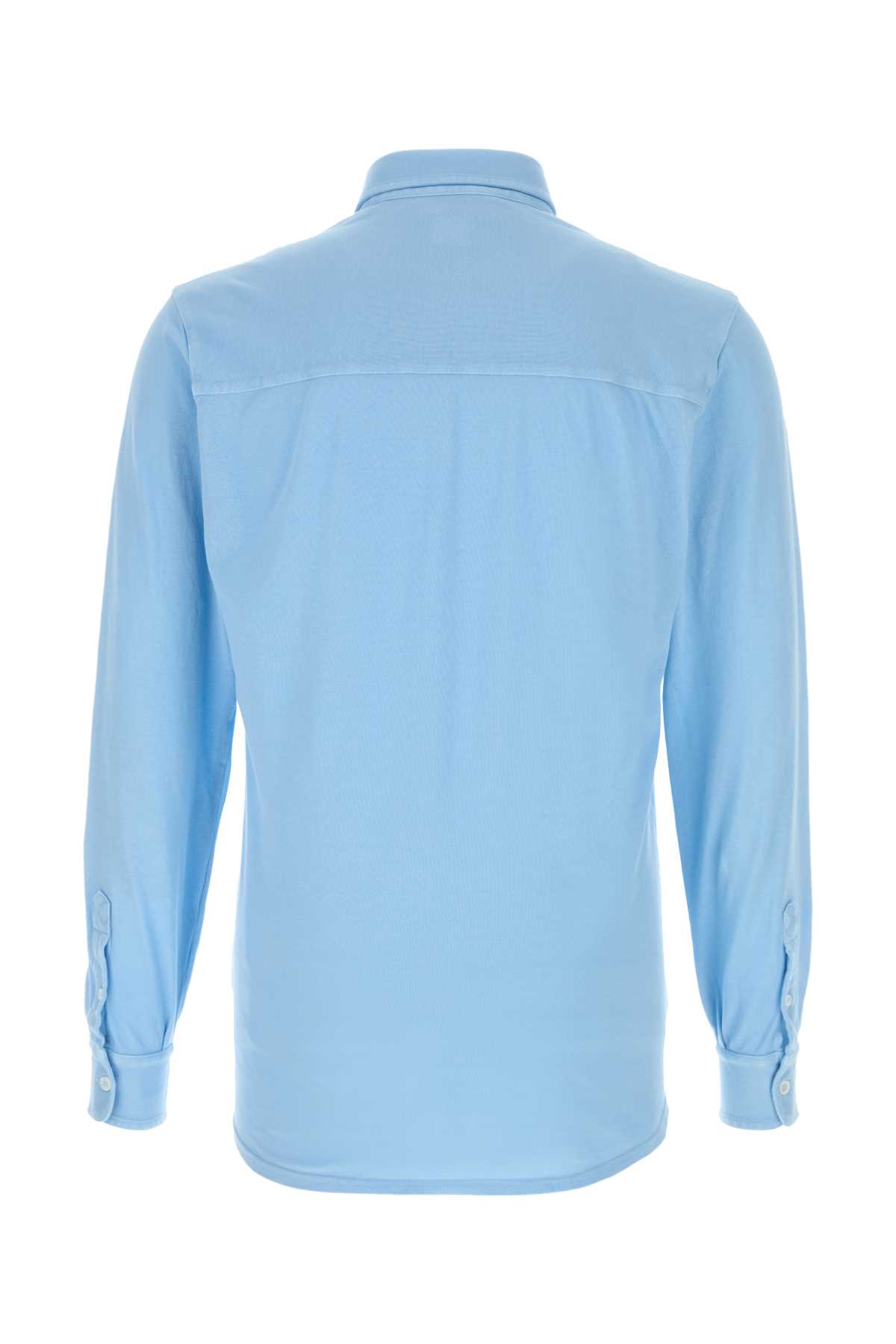 Light-blue piquet shirt TUF131219 (FEDELI / シャツ・ブラウス ) | FEDELI (フェデリ)(1)