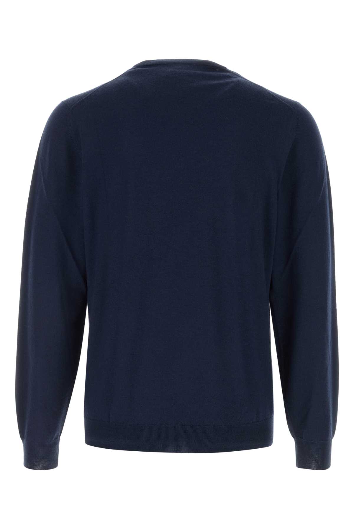 Navy blue wool sweater MU00701249 (FEDELI / ニット・セーター・カーディガン ) | FEDELI (フェデリ)(1)