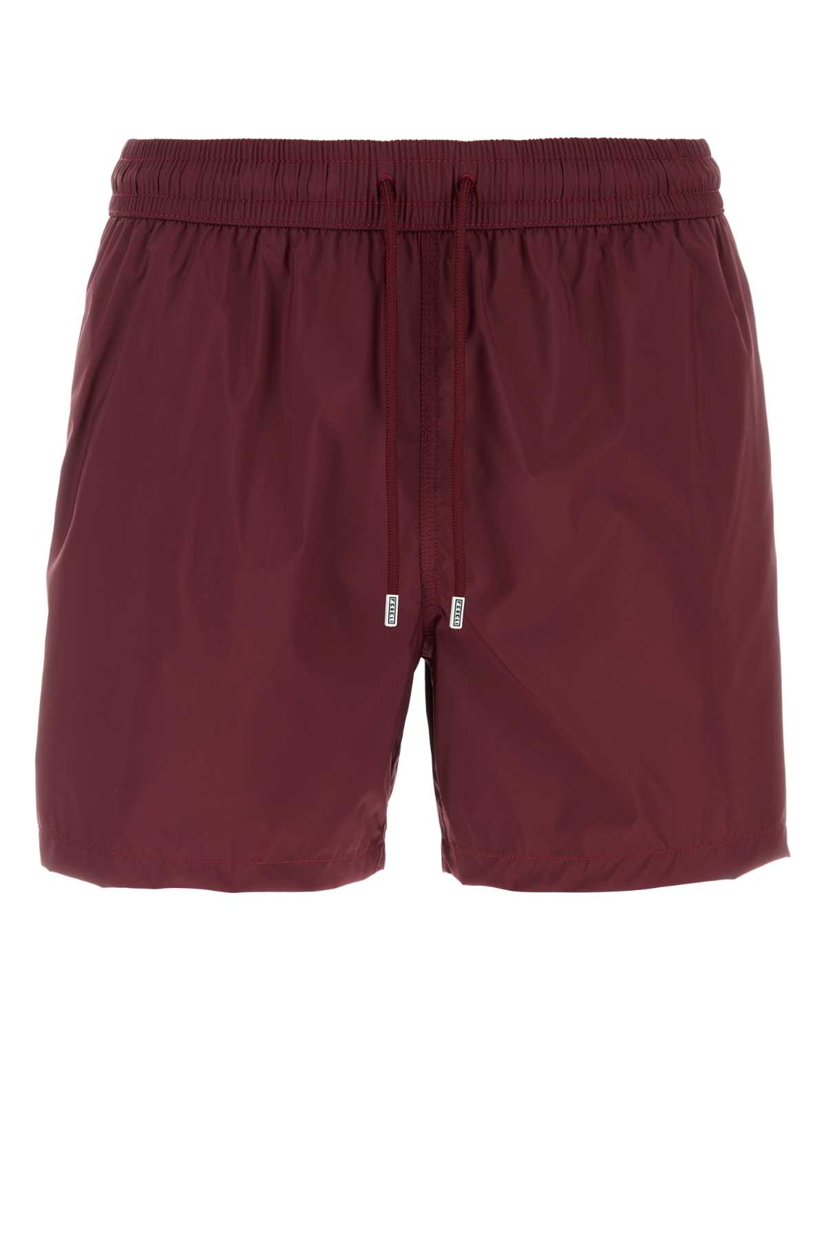 Burgundy polyester swimming shorts TU00320268 (FEDELI / スイムウェア ) | FEDELI (フェデリ)