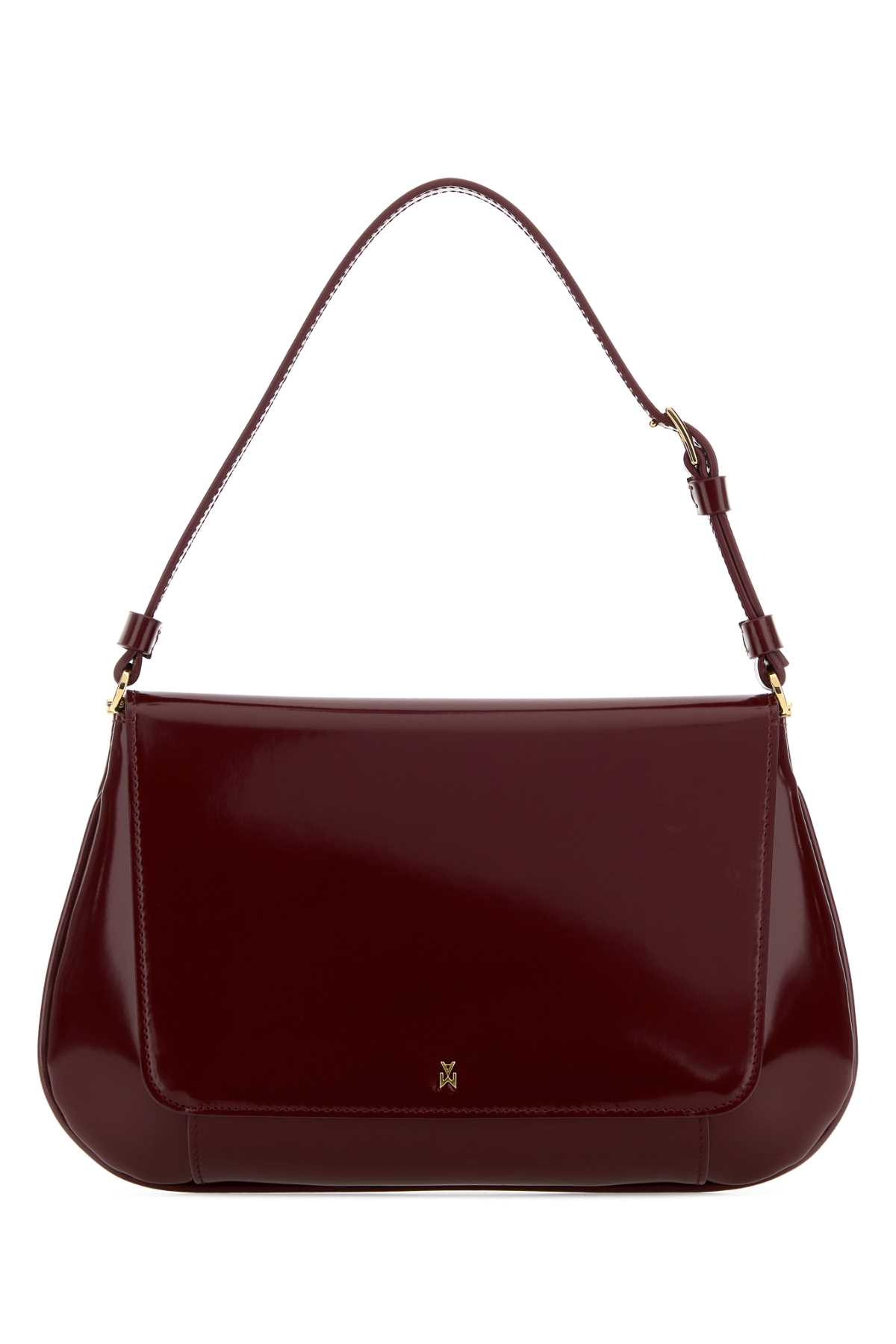 Burgundy leather Ami shoulder bag AMIWINGOLHAR (AMINA MUADDI / ハンドバッグ・ショルダーバッグ ) | AMINA MUADDI (アミナ モアディ)(2)