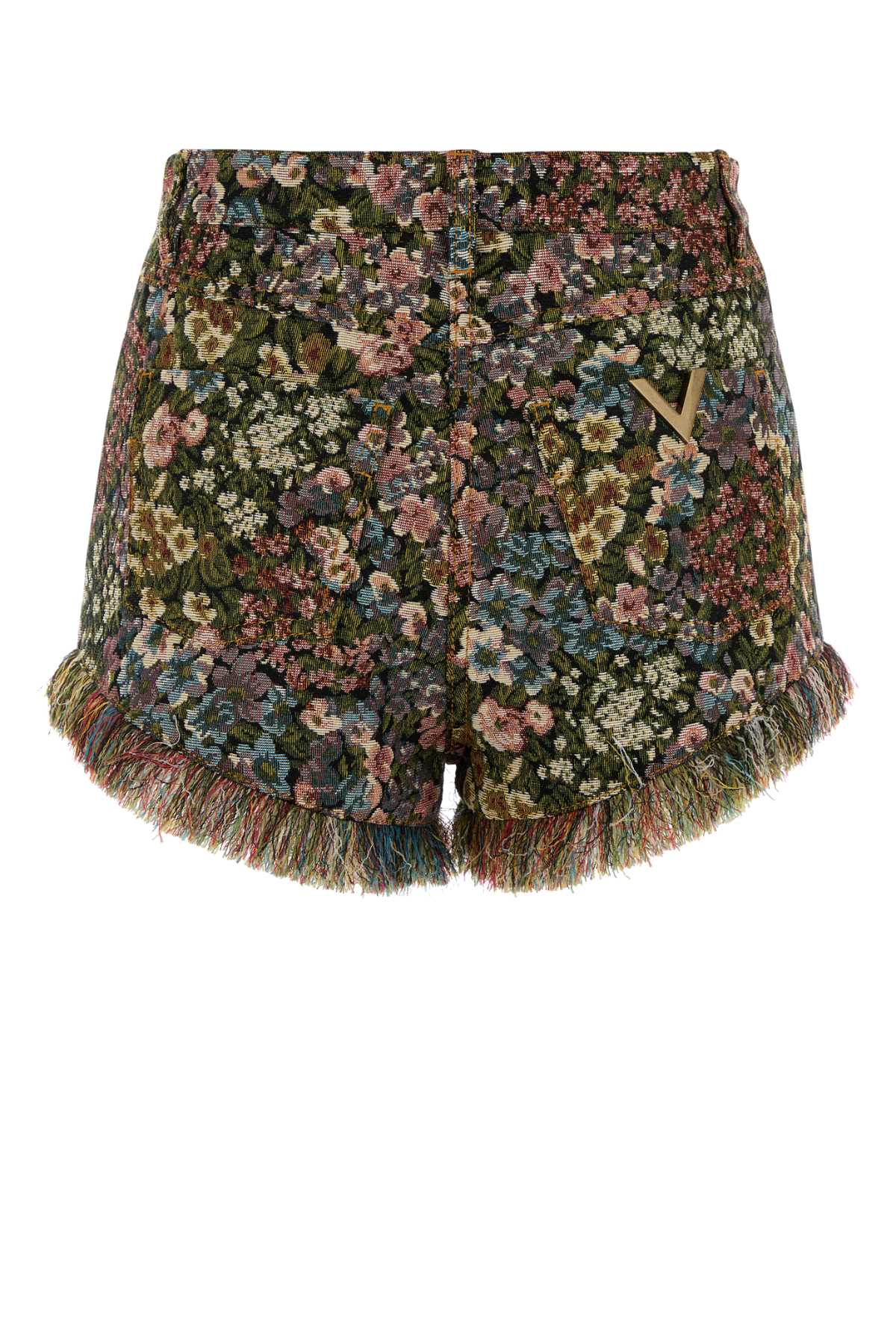 Embroidered canvas shorts 8B3RF20Y9Y6K92 (Valentino Garavani / ショートパンツ ) | Valentino Garavani (ヴァレンティノ)(1)