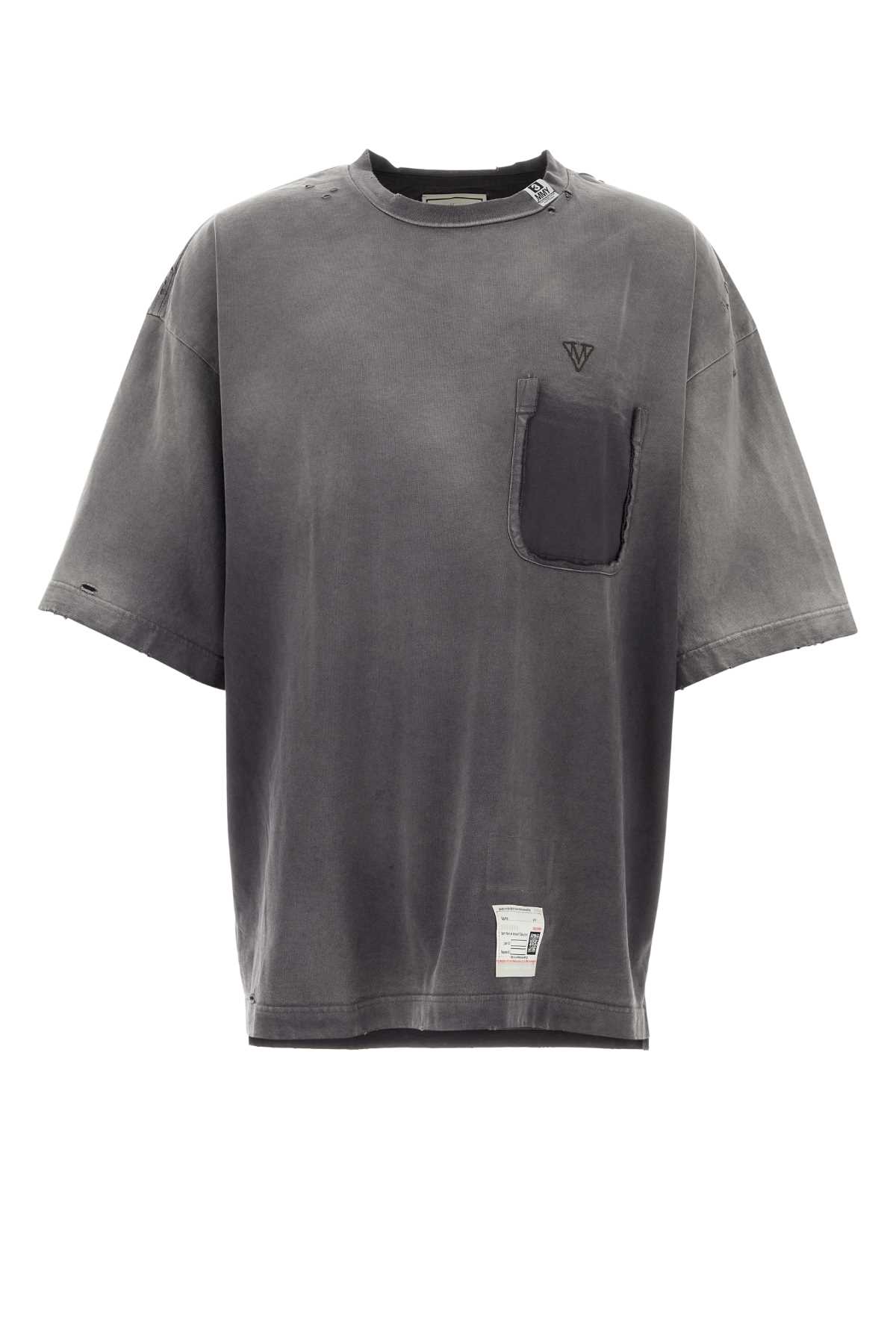 Black cotton oversize t-shirt A15TS621BLACK (Maison Mihara Yasuhiro / Tシャツ・カットソー ) | Maison Mihara Yasuhiro (メゾン ミハラ ヤスヒロ)