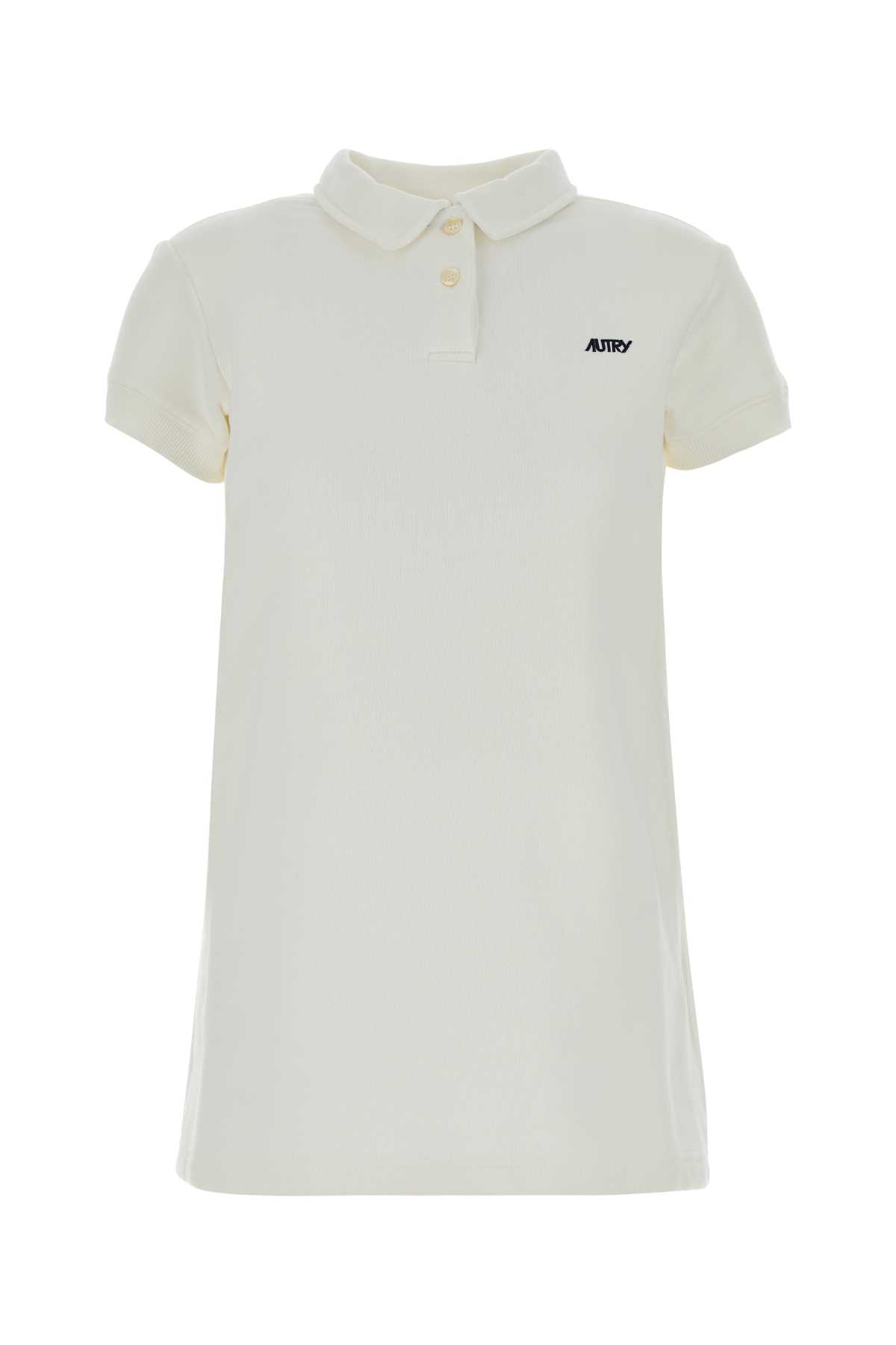 White cotton polo dress DRPW043W (AUTRY / ワンピース・ドレス・オールインワン ) | AUTRY (オートリー)