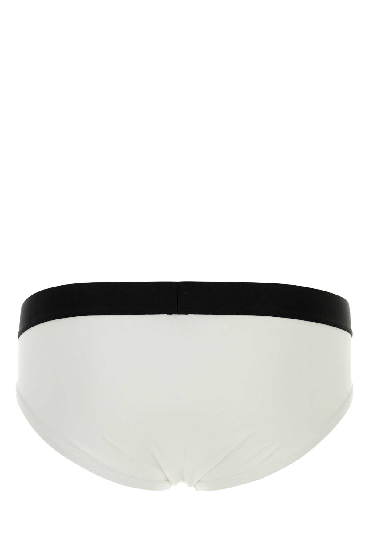 White stretch cotton brief D9L806190110 (Dsquared2 / アンダーウェア ) | Dsquared2 (ディースクエアード)(1)