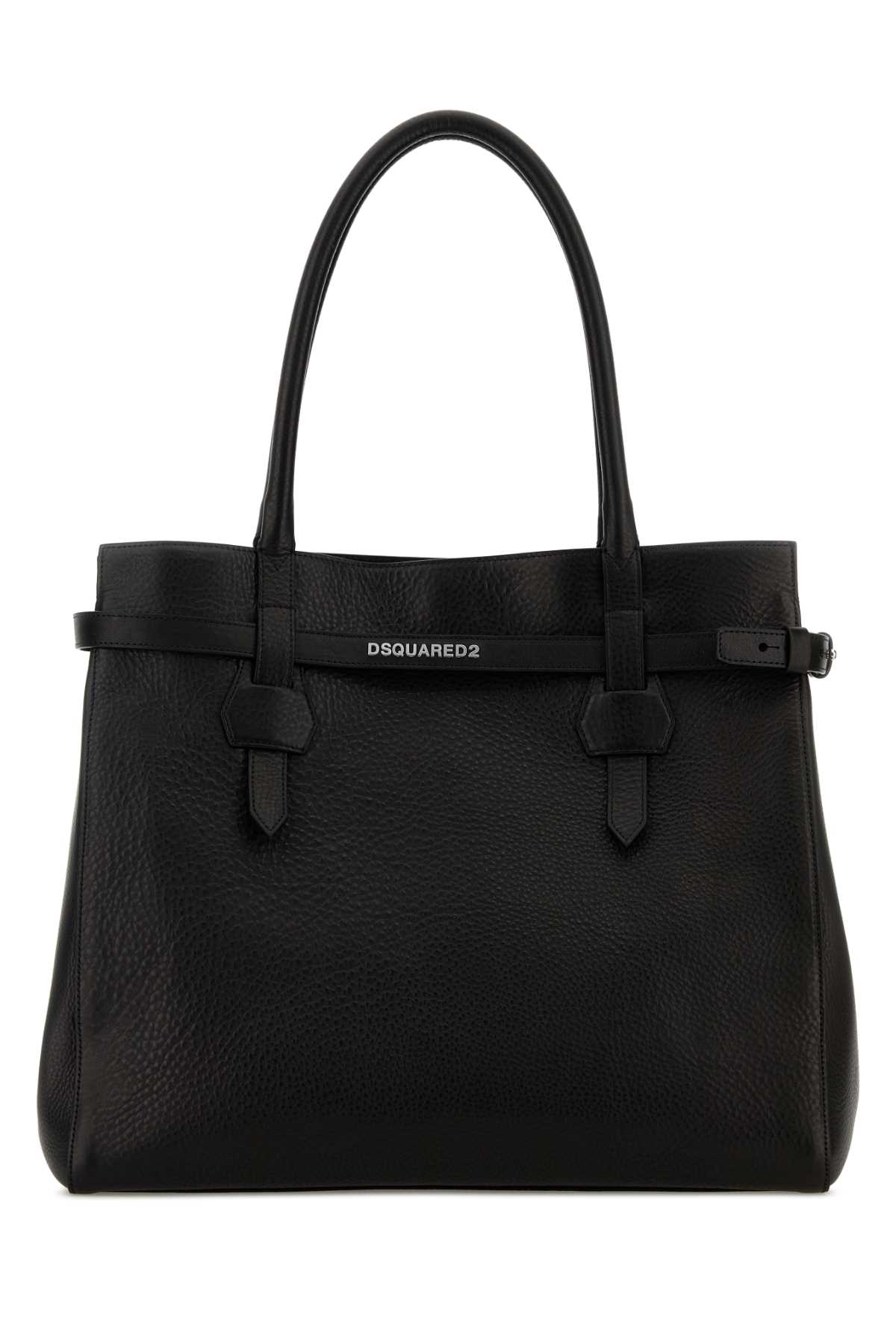 Black leather Twin shopping bag SPW0111129000012124 (Dsquared2 / ハンドバッグ・ショルダーバッグ ) | Dsquared2 (ディースクエアード)