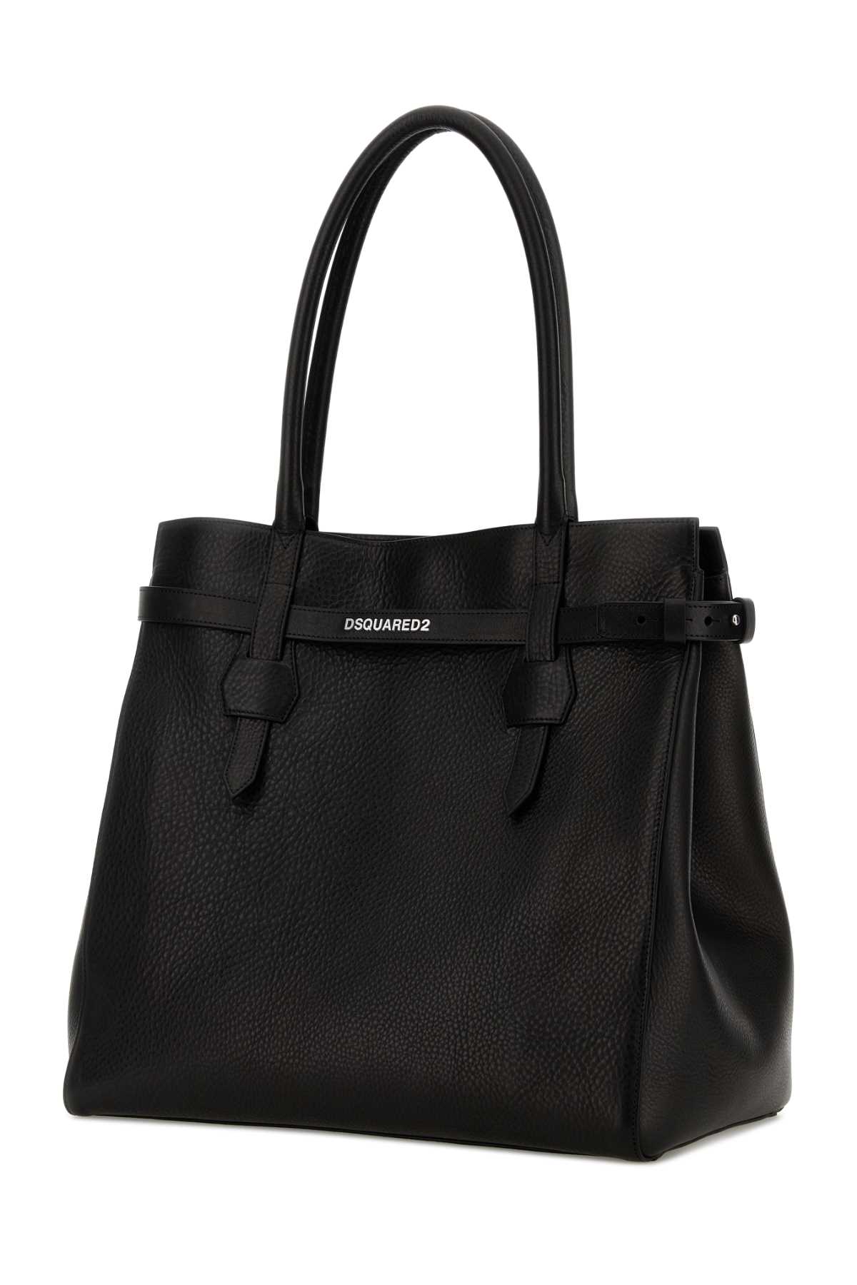 Black leather Twin shopping bag SPW0111129000012124 (Dsquared2 / ハンドバッグ・ショルダーバッグ ) | Dsquared2 (ディースクエアード)(1)