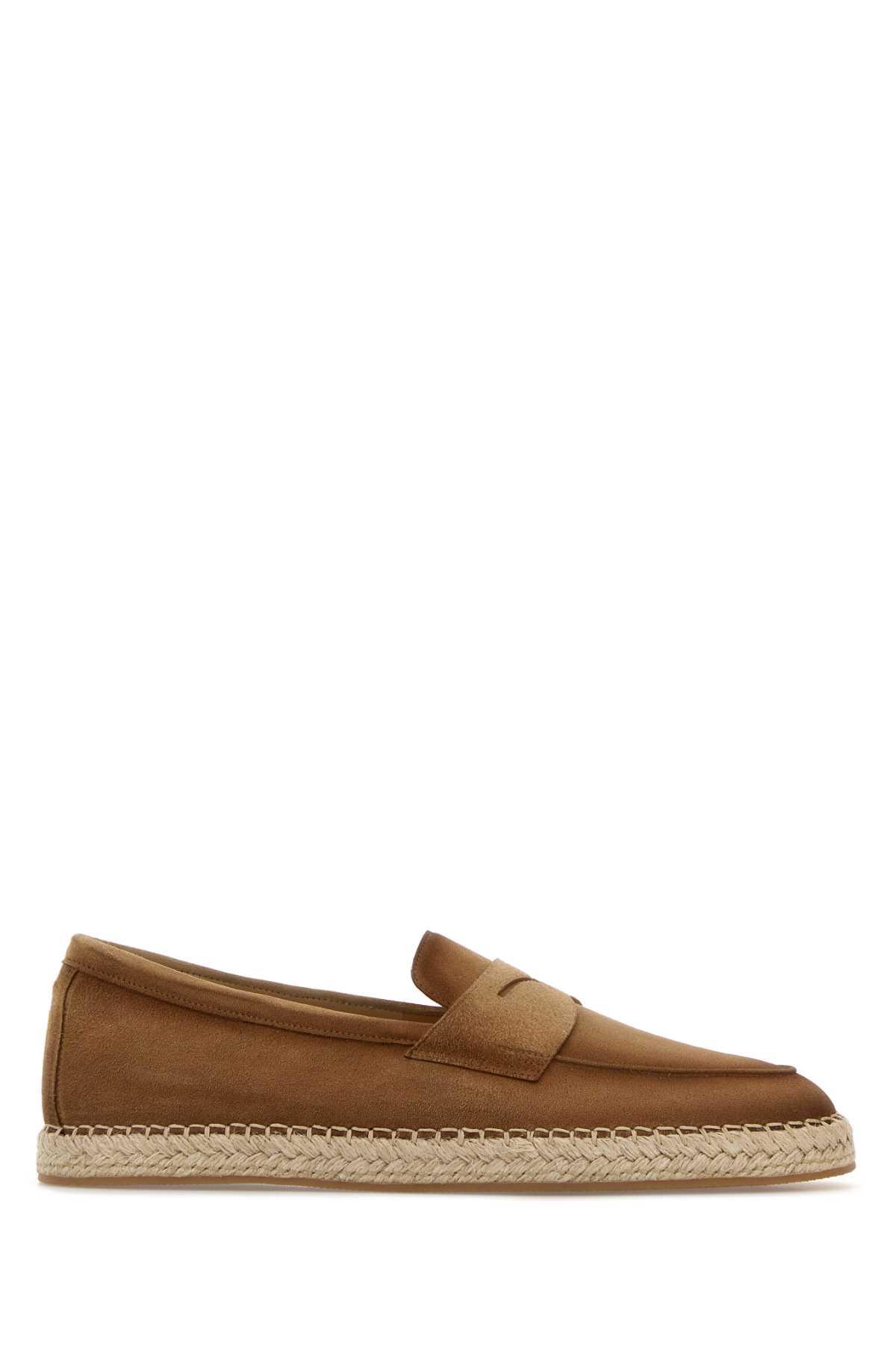 Camel suede Carlo espadrilles MBCD22193PBTTSE2C13 (Santoni / サンダル ) | Santoni (サントーニ)