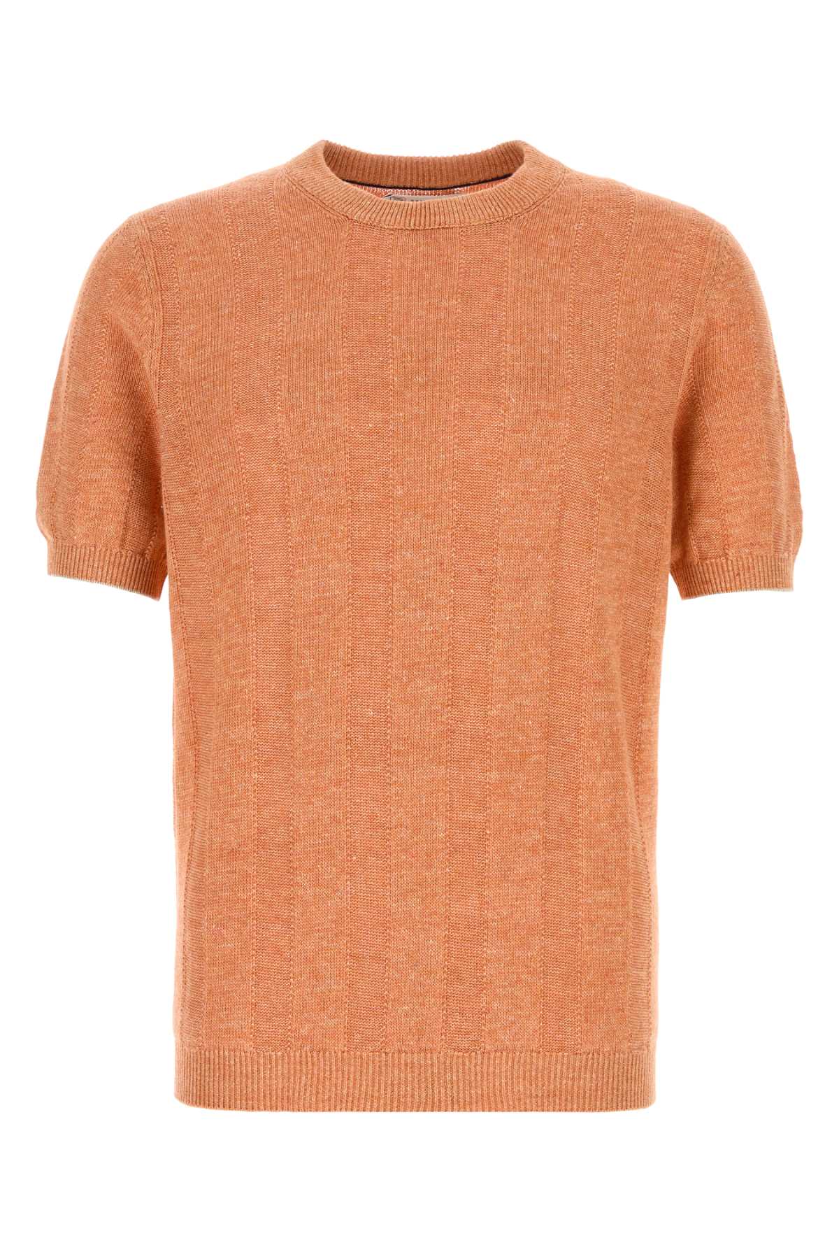 Orange knit t-shirt M2L707800CYU03 (Brunello Cucinelli / ニット・セーター・カーディガン ) | Brunello Cucinelli (ブルネロ・クチネリ)