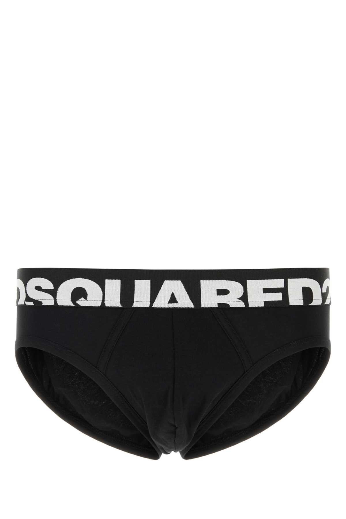 Black stretch cotton brief D9L806190010 (Dsquared2 / アンダーウェア ) | Dsquared2 (ディースクエアード)