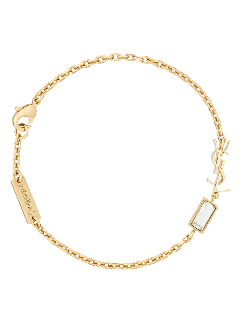 CASSANDRE CHARM BRACELET IN METAL AND RHINESTONE 862050Y15268066 (Saint Laurent / ブレスレット ) | Saint Laurent (サンローラン)