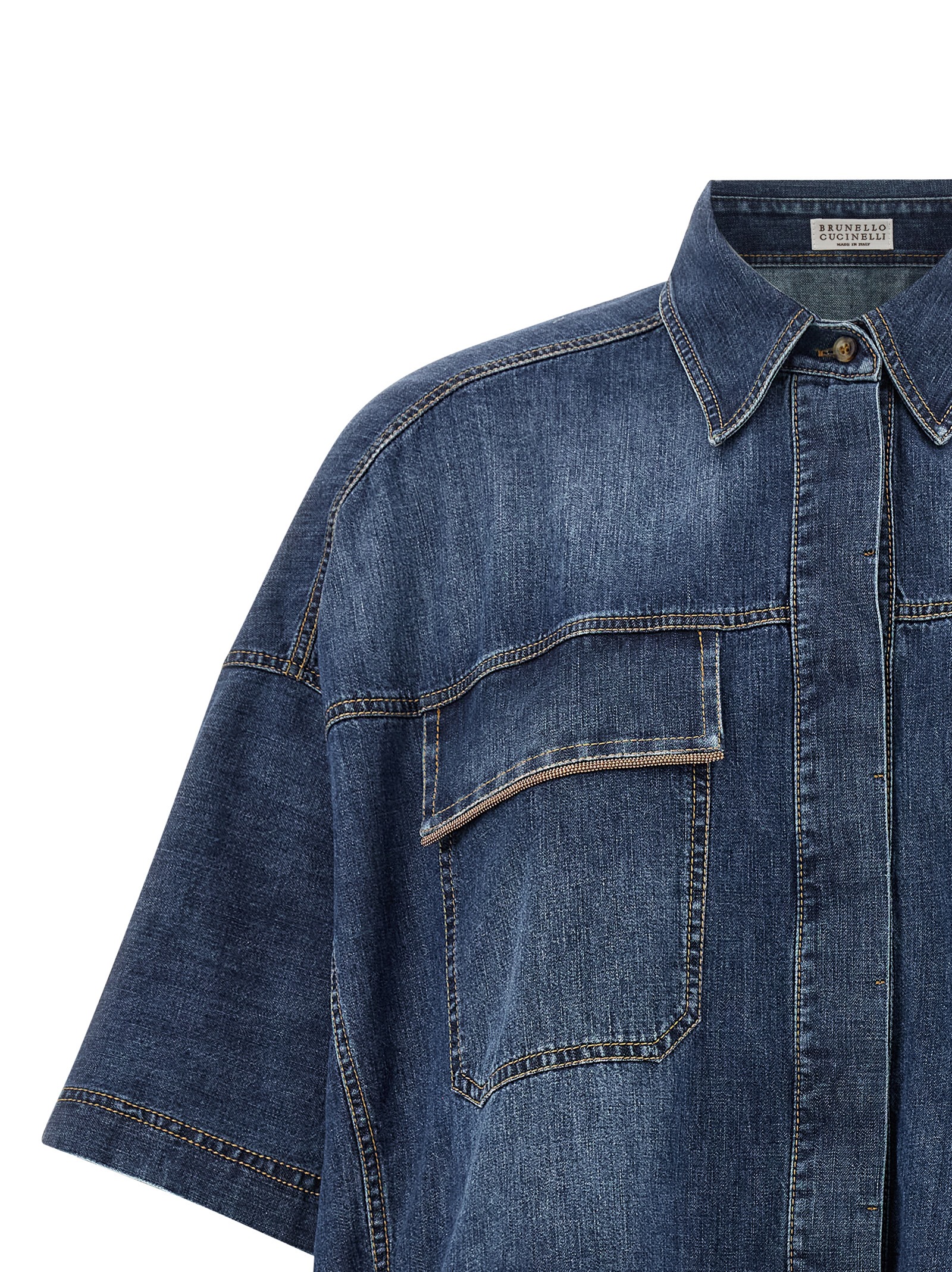 'Shiny Pockets' shirt MH192RB526C9031 (Brunello Cucinelli / シャツ・ブラウス ) | Brunello Cucinelli (ブルネロ・クチネリ)(2)