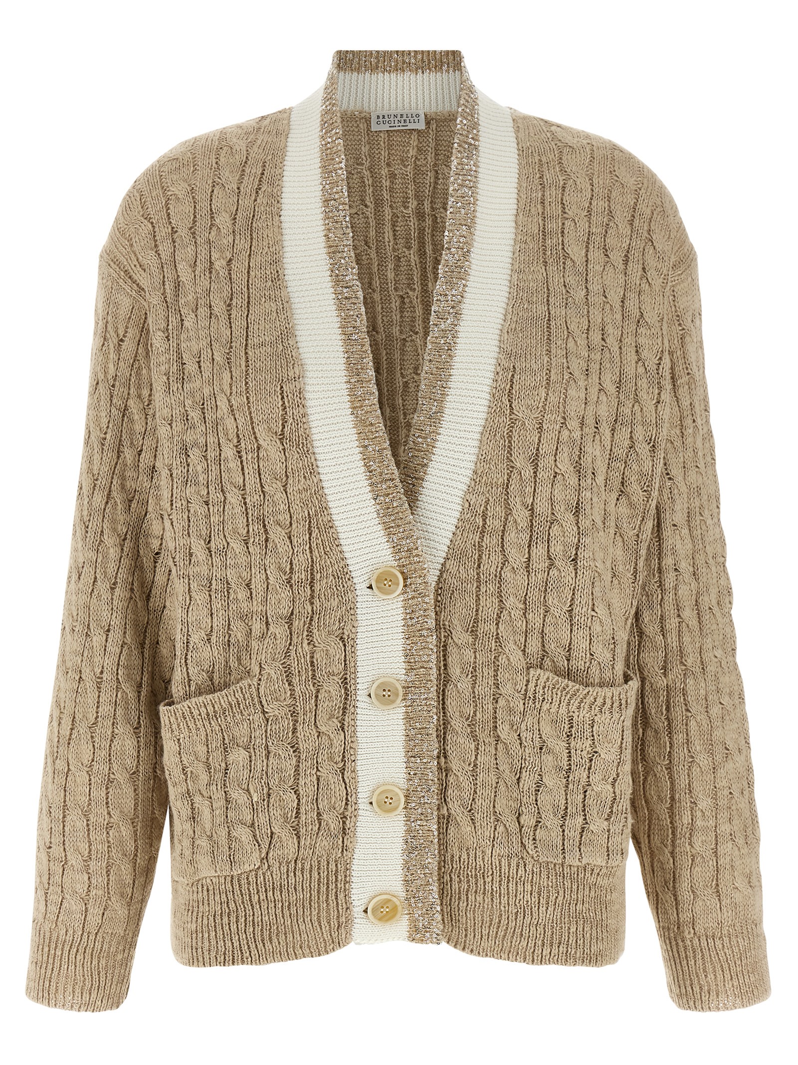 Braided cardigan MWA576306CGG15 (Brunello Cucinelli / ニット・セーター・カーディガン ) | Brunello Cucinelli (ブルネロ・クチネリ)