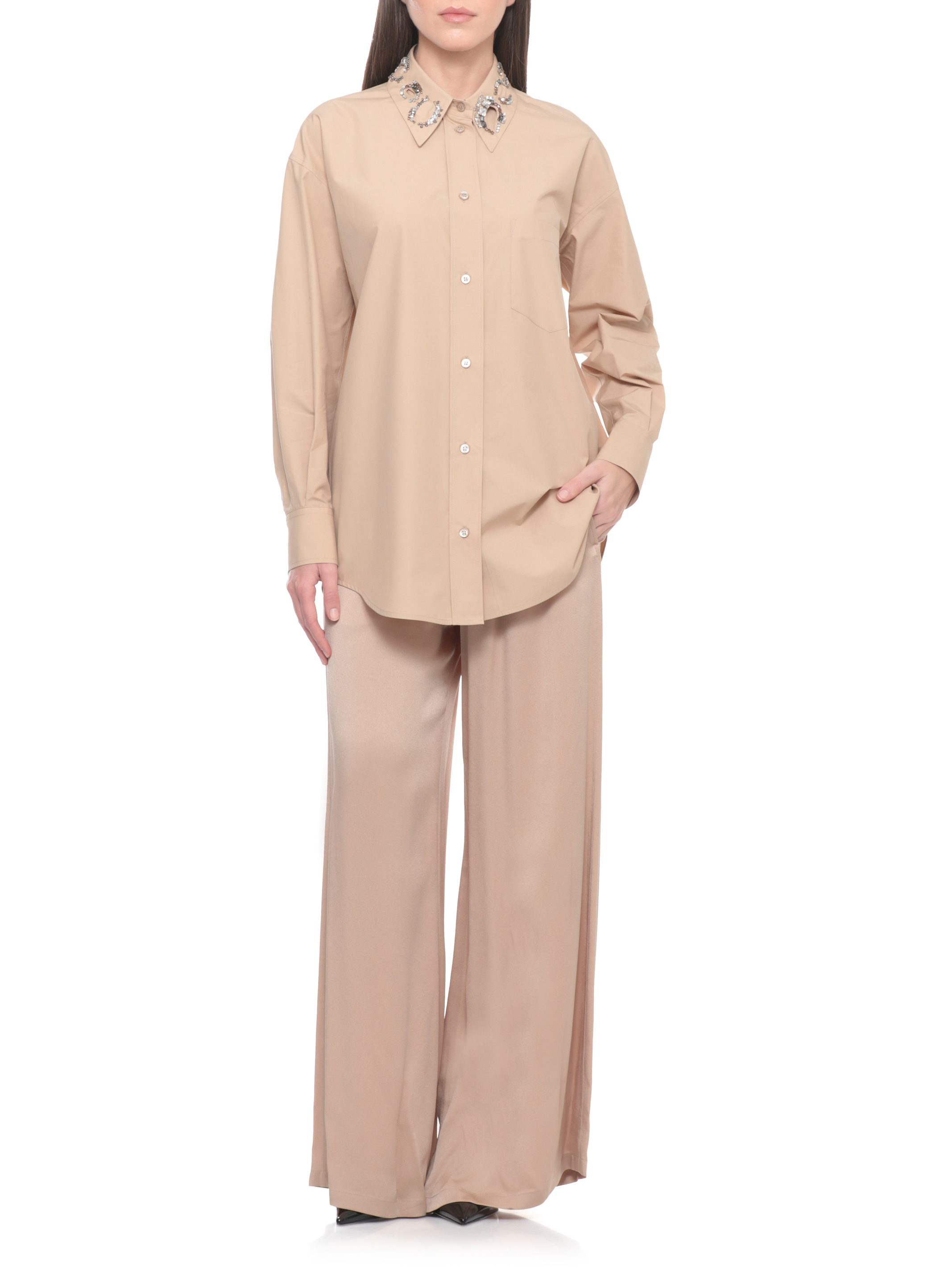 Fabiana Filippi Shirts Beige CAD215F416L5400157 (FABIANA FILIPPI / シャツ・ブラウス ) | FABIANA FILIPPI (ファビアナフィリッピ)(1)