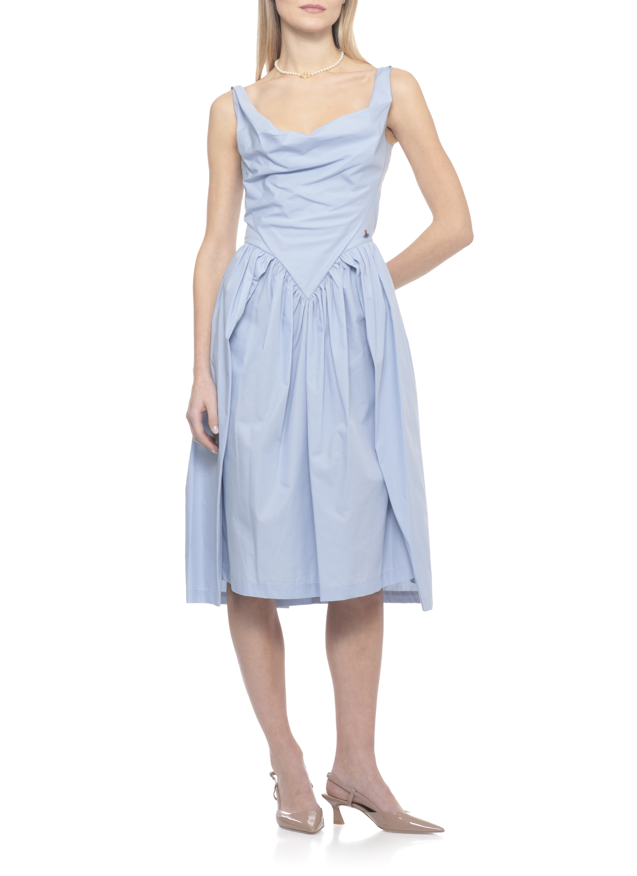 Vivienne Westwood Dresses Light Blue 1101032ZW009QSWK403 (Vivienne Westwood / ワンピース・ドレス・オールインワン ) | Vivienne Westwood (ヴィヴィアン・ウェストウッド)(4)