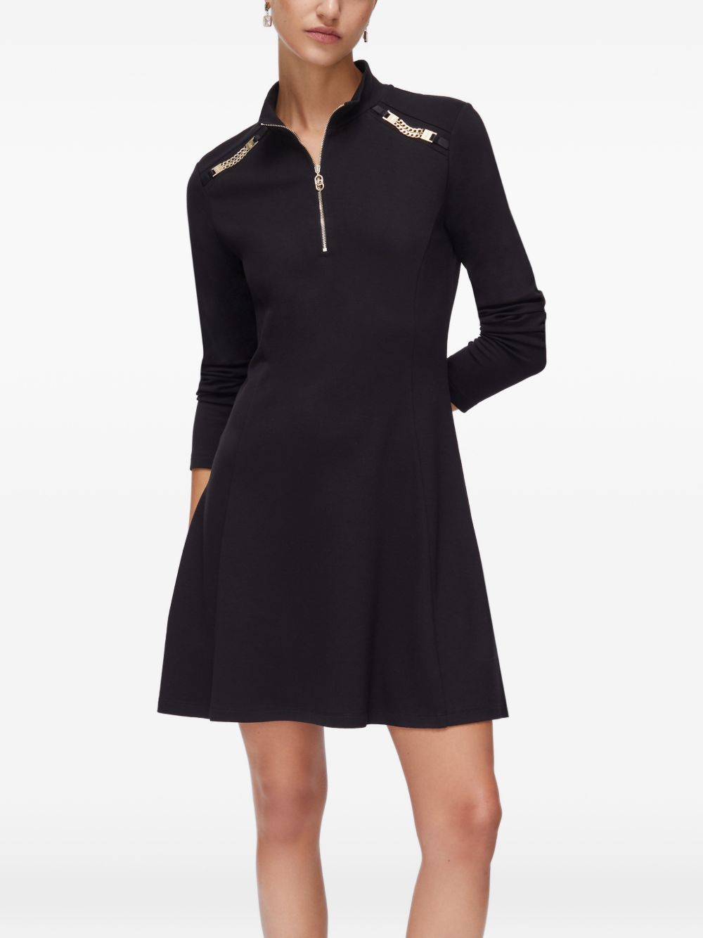 Liu Jo Dresses Black TA6019JS18222222 (LIU•JO / ワンピース・ドレス・オールインワン ) | LIU•JO (リュー・ジョー)(4)