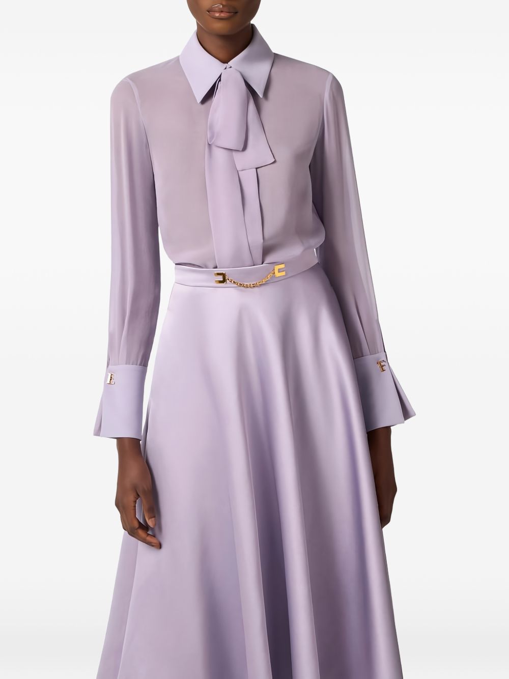 Elisabetta Franchi Shirts Lilac CA14861E2EV7 (Elisabetta Franchi / シャツ・ブラウス ) | Elisabetta Franchi (エリザベッタ フランキ)(1)