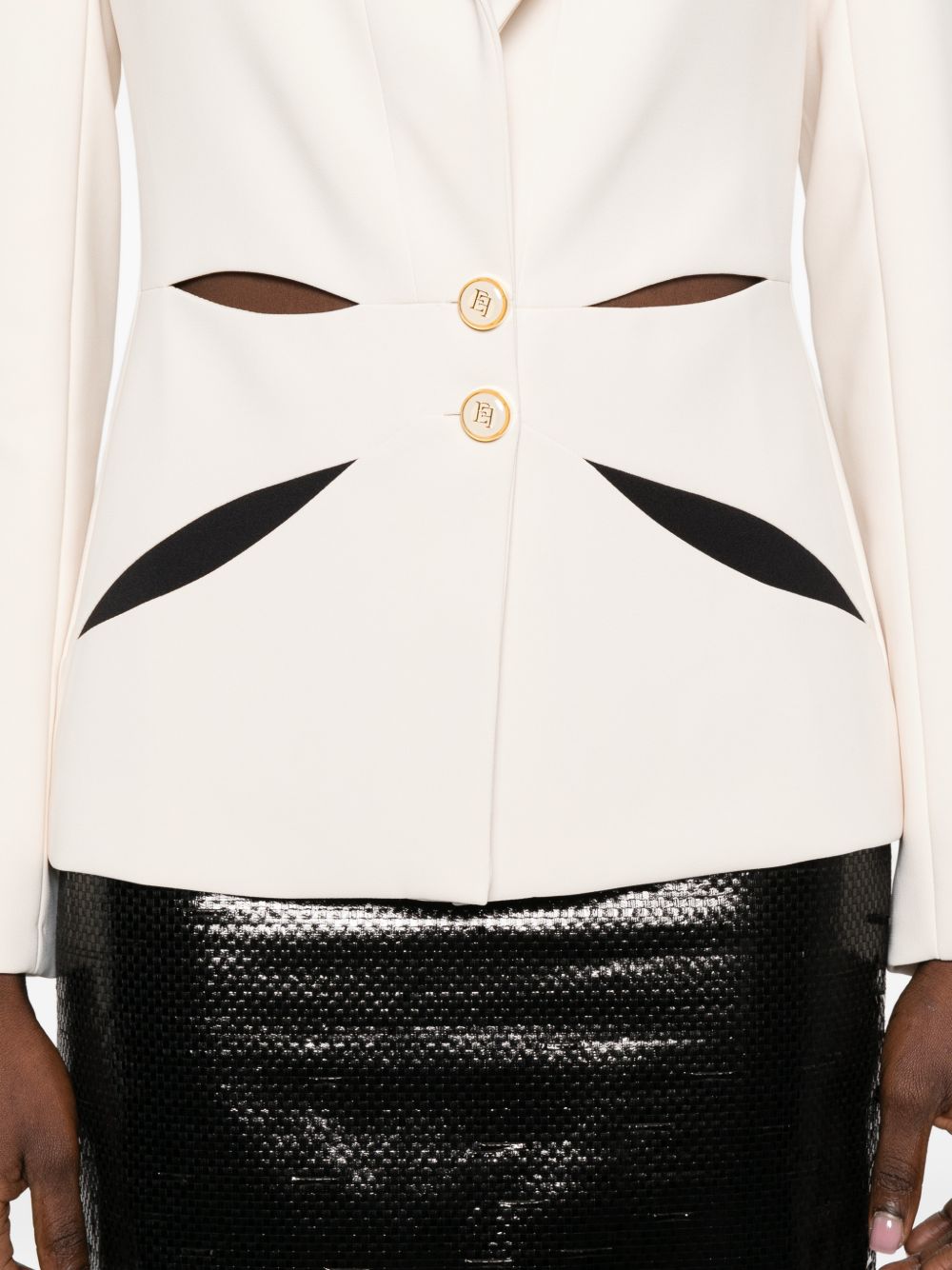 Elisabetta Franchi Jackets Black GI19861E2E84 (Elisabetta Franchi / ブレザー・ジャケット ) | Elisabetta Franchi (エリザベッタ フランキ)(1)