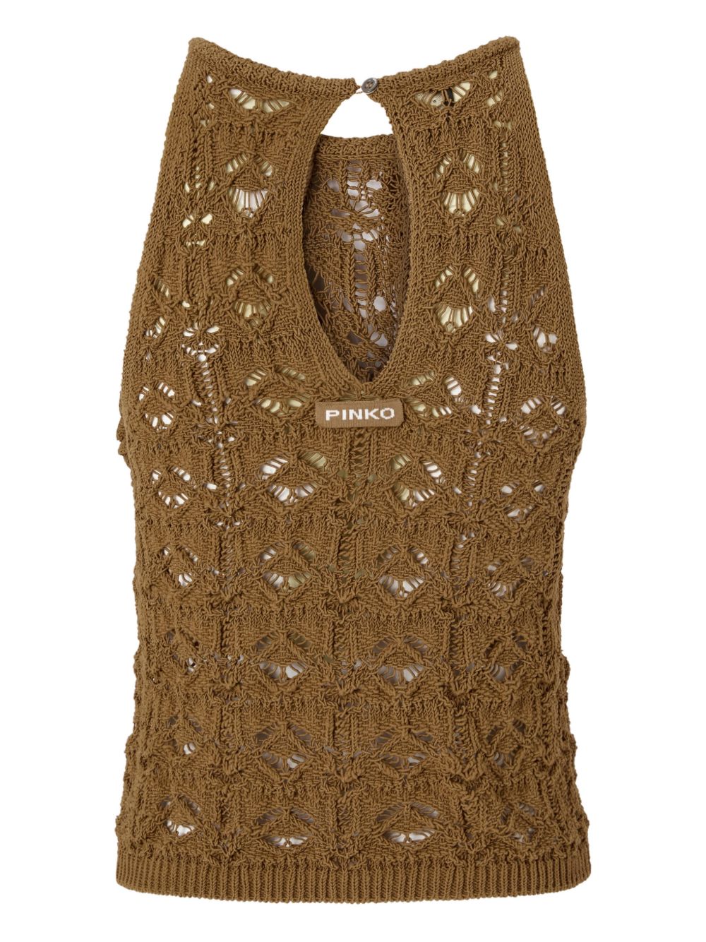 Pinko Top Brown 106863A3B8NYMPHAEAL25 (PINKO / タンクトップ・キャミソール ) | PINKO (ピンコ)(1)